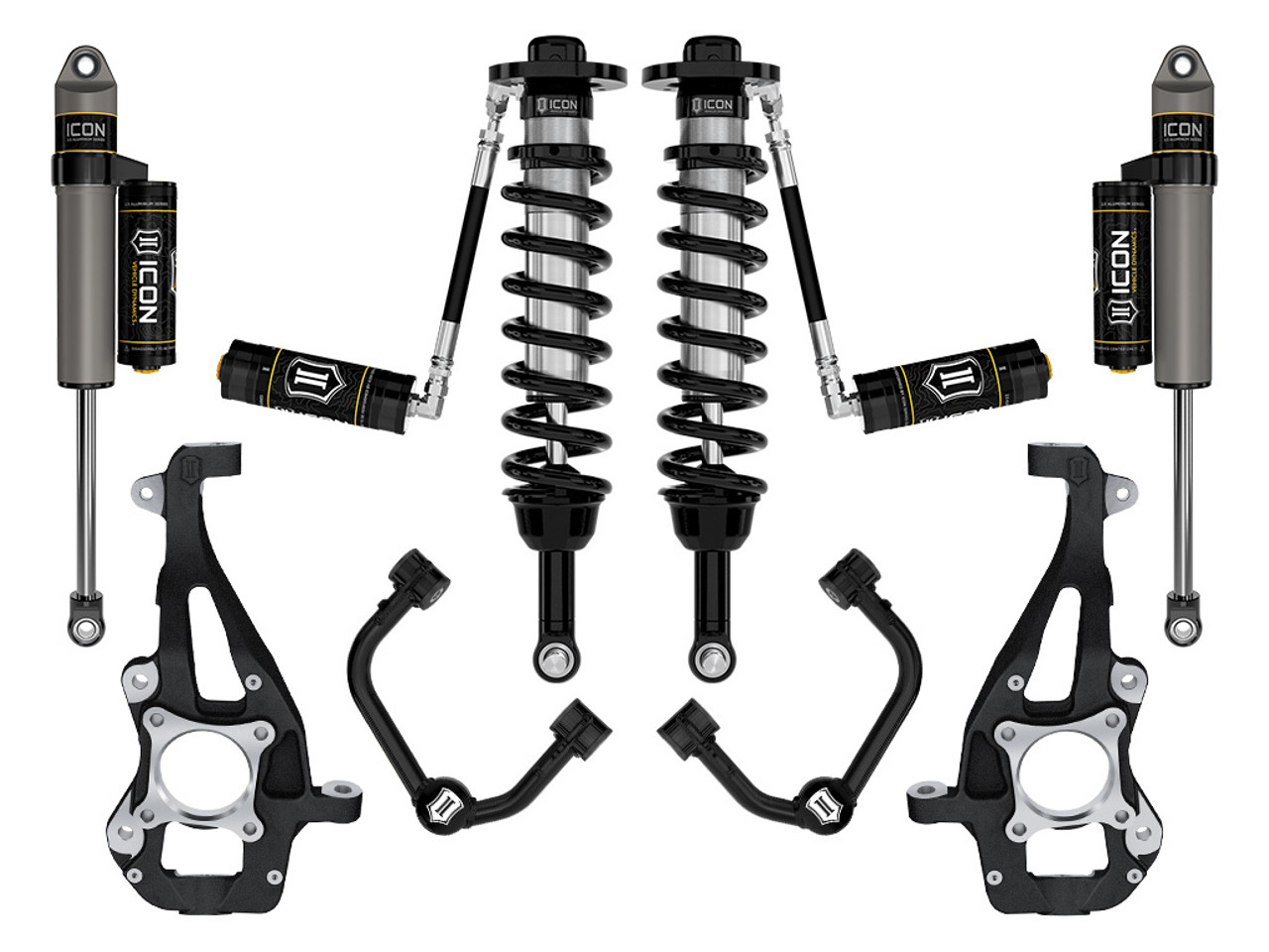 Icon Vehicle Dynamics | Stage 3 Suspension System, Tubular UCA, 3.5-4.5" Lift | (21-23) F-150, 4WD | K93143T