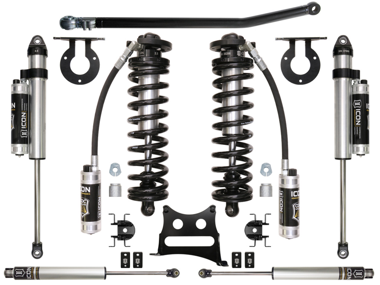 Icon Vehicle Dynamics | Stage 4 Coilover Conversion System, 2.5-3" Lift | (05-16) Super Duty F-250/F-350 | K63104