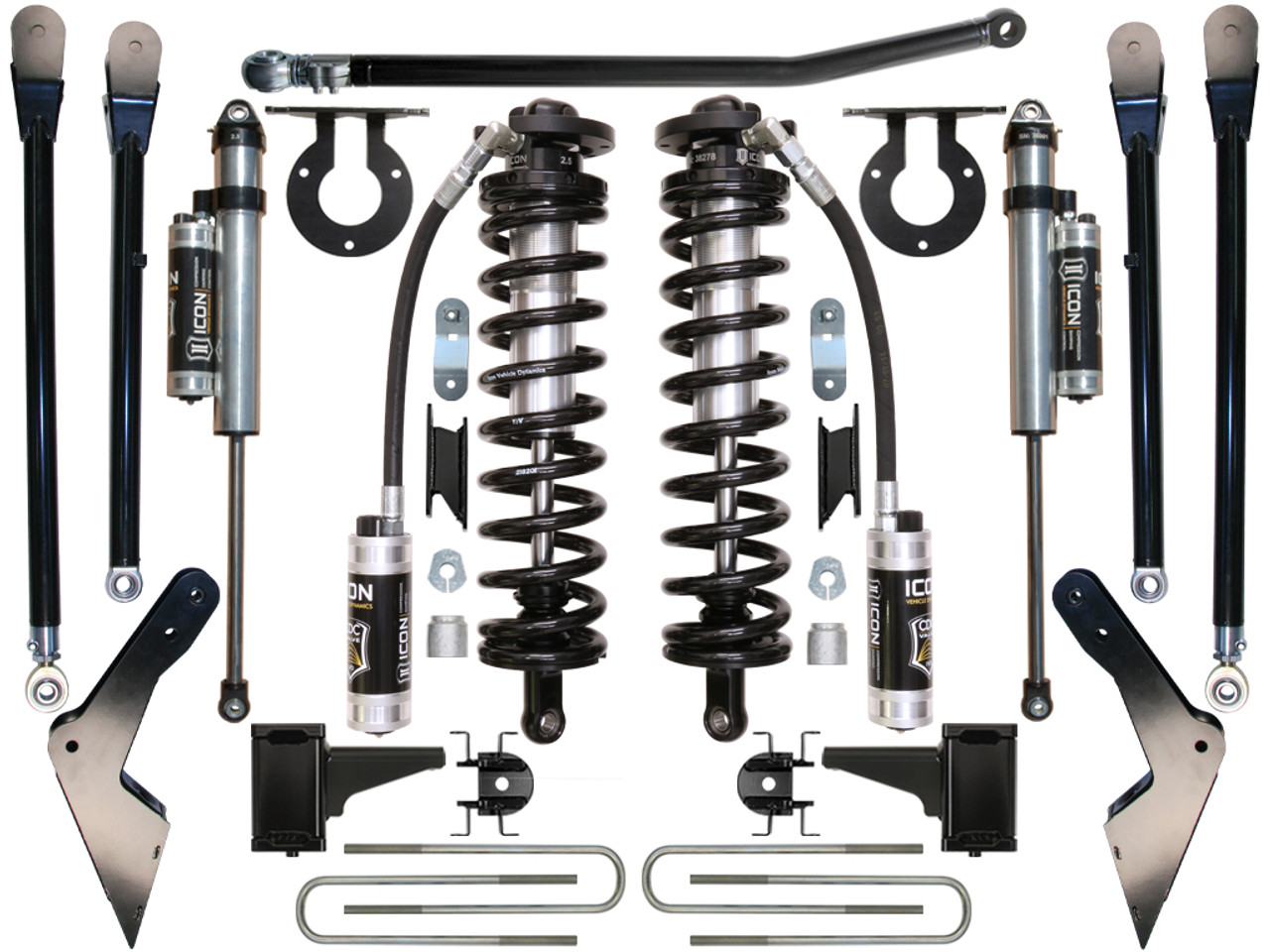 Icon Vehicle Dynamics | Stage 4 Coilover Conversion System, 4-5.5" Lift | (08-10) Super Duty F-250/F-350 | K63124