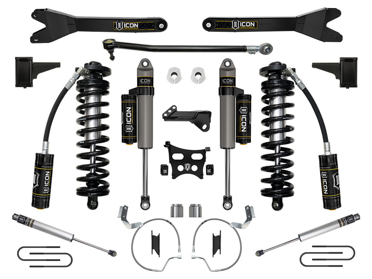 Icon Vehicle Dynamics | Stage 4 Coilover Conversion System w/ Radius Arms, 4-5.5" Lift | (23-23) Super Duty F-250/F-350, 4WD | K63174R