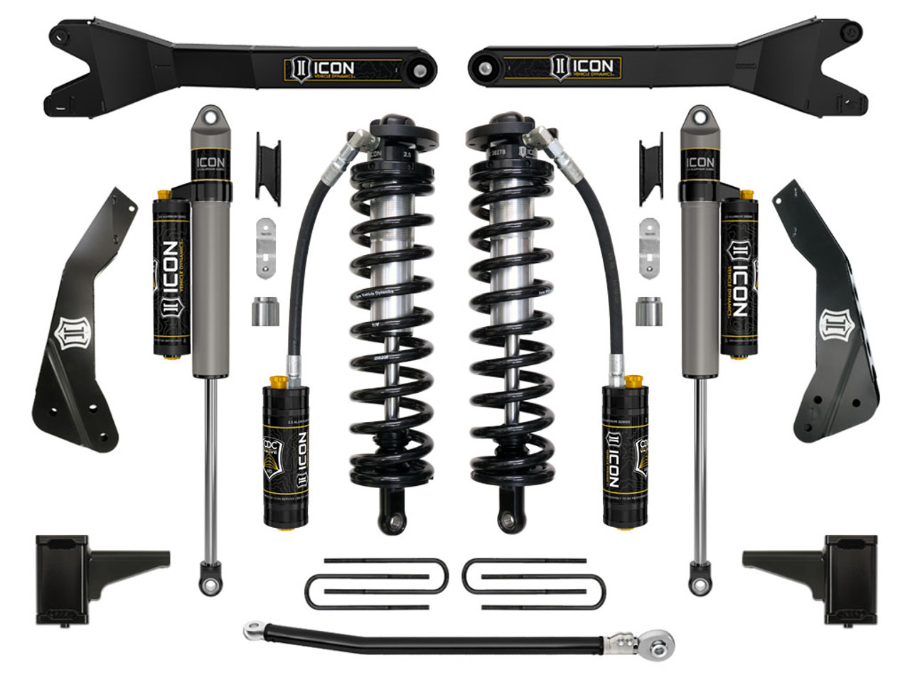 Icon Vehicle Dynamics | Stage 4 Coilover Conversion w/Radius Arm, 4-5.5" Lift | (11-16) Super Duty F-250/F-350 | K63134R