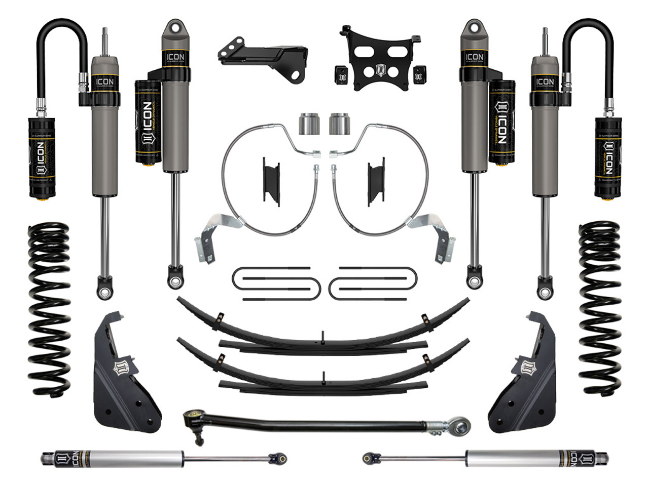 Icon Vehicle Dynamics | Stage 4 Suspension System w/ Expansion Packs, 4.5" Lift | (23-23) Super Duty F-250/F-350, 4WD, Gas | K64534L