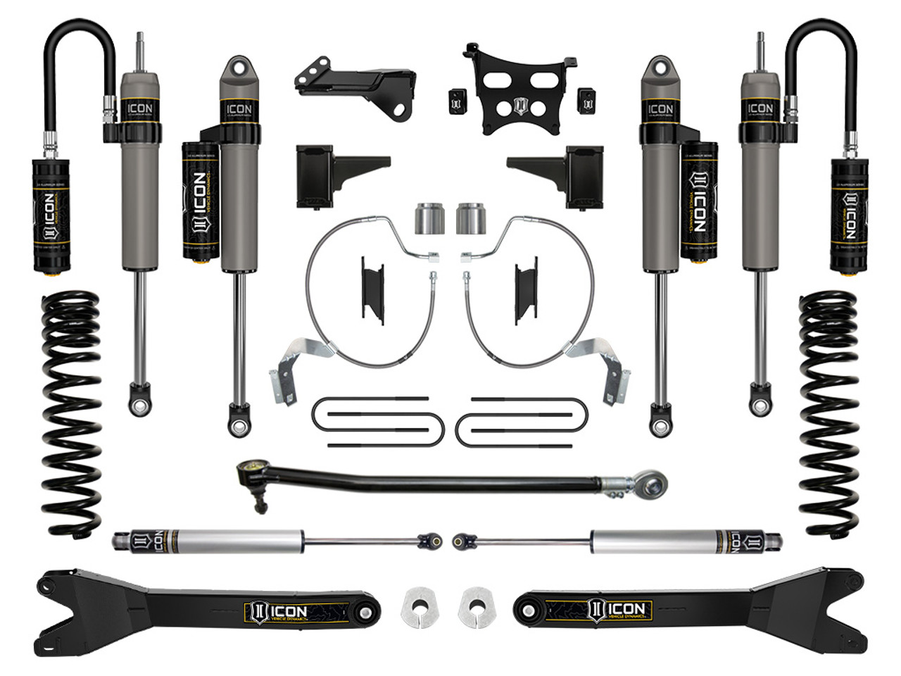Icon Vehicle Dynamics | Stage 4 Suspension System w/ Radius Arms, 4.5" Lift | (23-23) Super Duty F-250/F-350, 4WD, Gas | K64534R