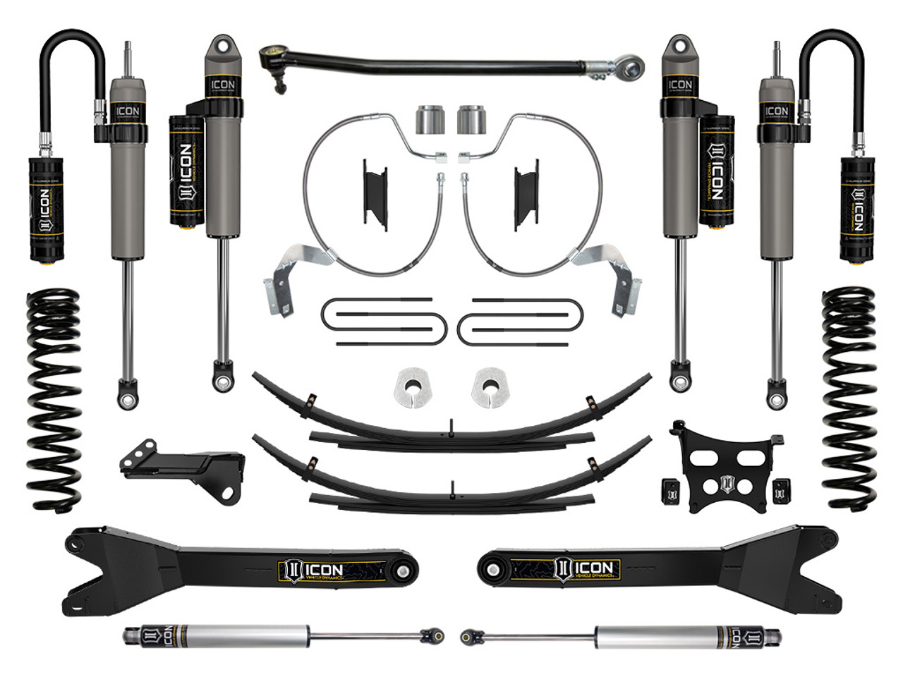 Icon Vehicle Dynamics | Stage 4 Suspension System w/ Radius Arms & Expansion Packs, 4.5" Lift | (23-23) Super Duty F-250/F-350, 4WD, Diesel | K64544RL