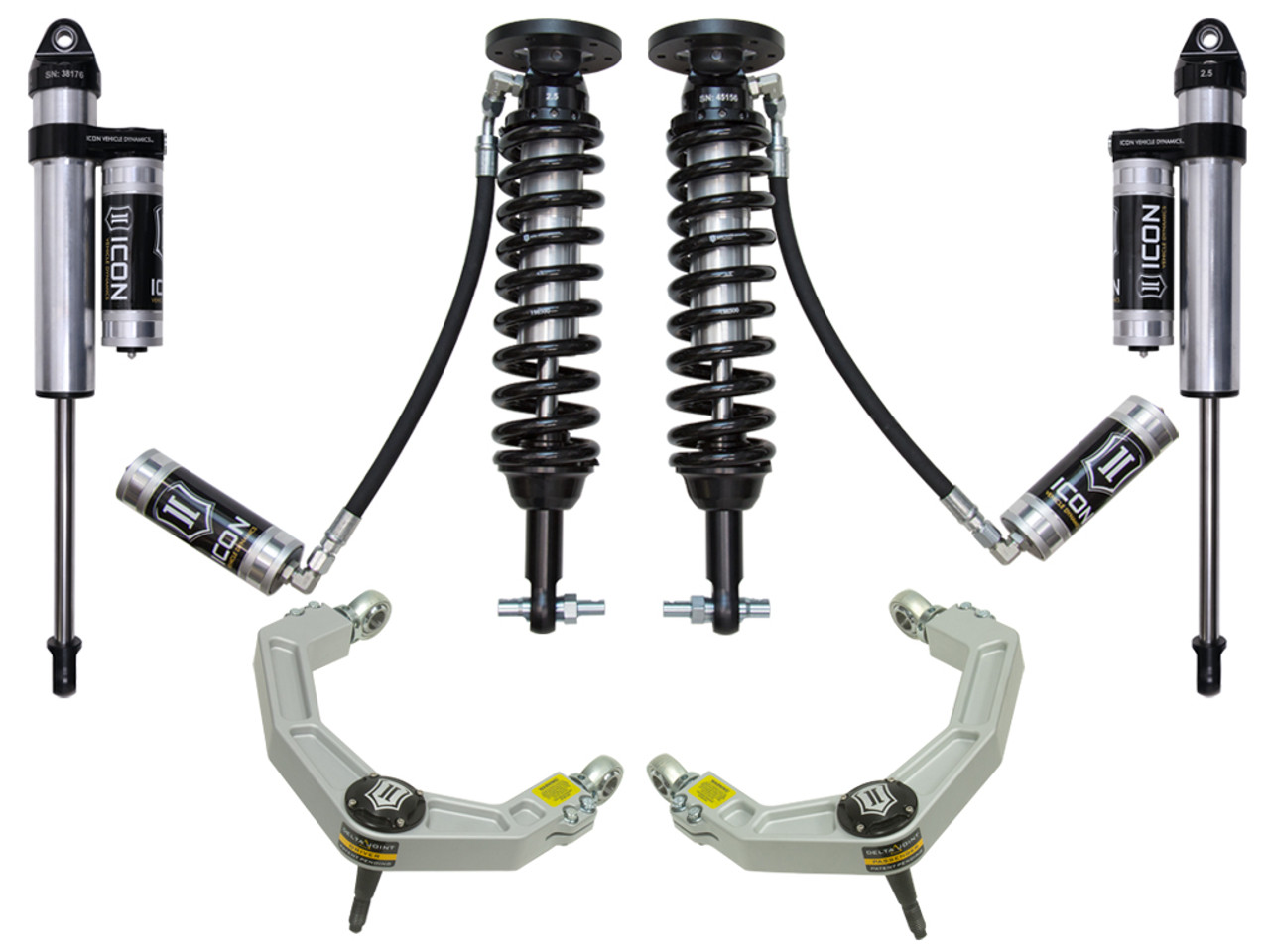 Icon Vehicle Dynamics | Stage 4 Suspension System, Billet UCA, 2-2.63" Lift | (15-20) F-150, 4WD | K93084