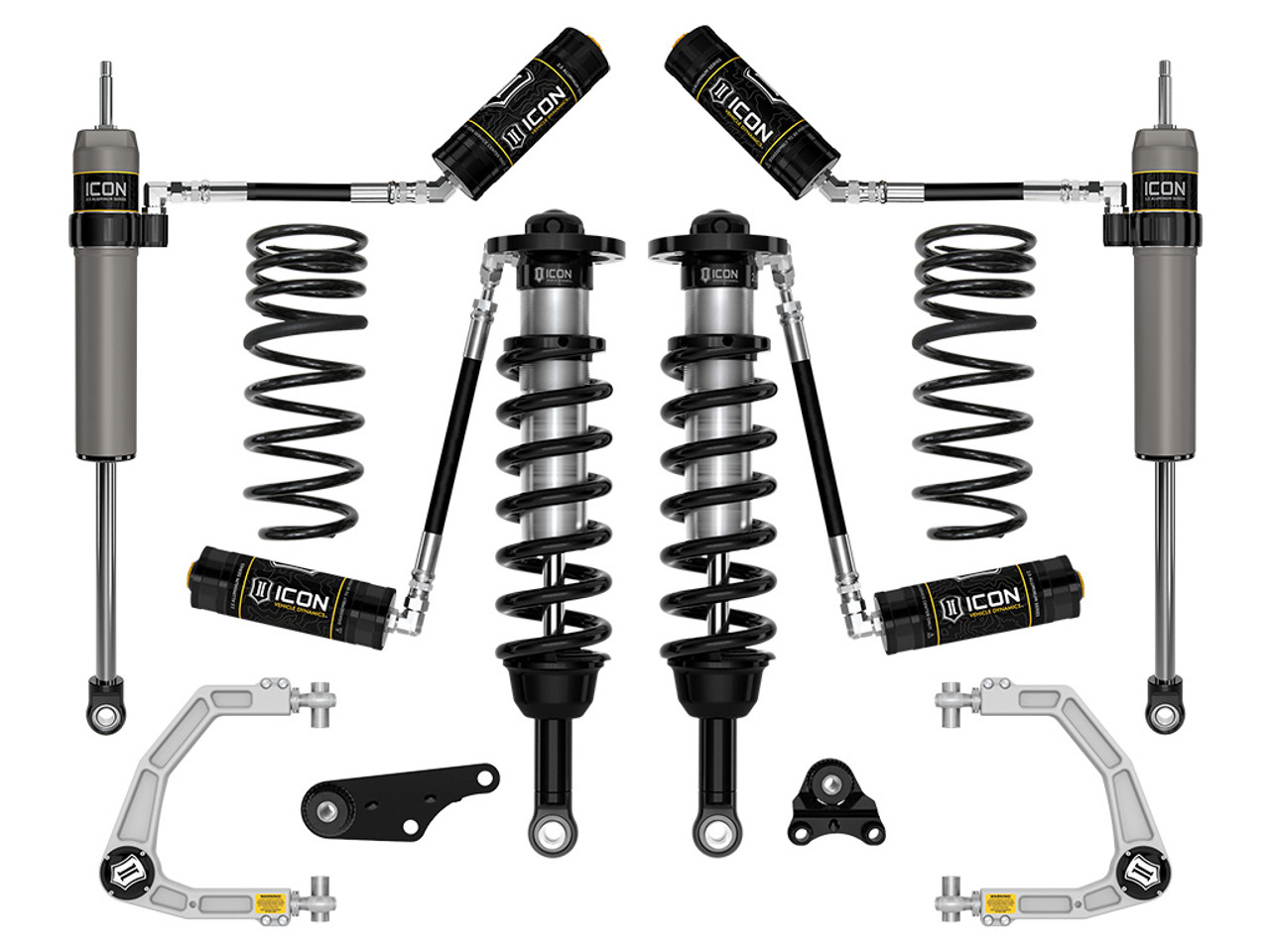 Icon Vehicle Dynamics | Stage 4 Suspension System, Billet UCA w/ Triple Rate Rear Springs, 1.25-3" Lift | (24-24) Tacoma | K53294S