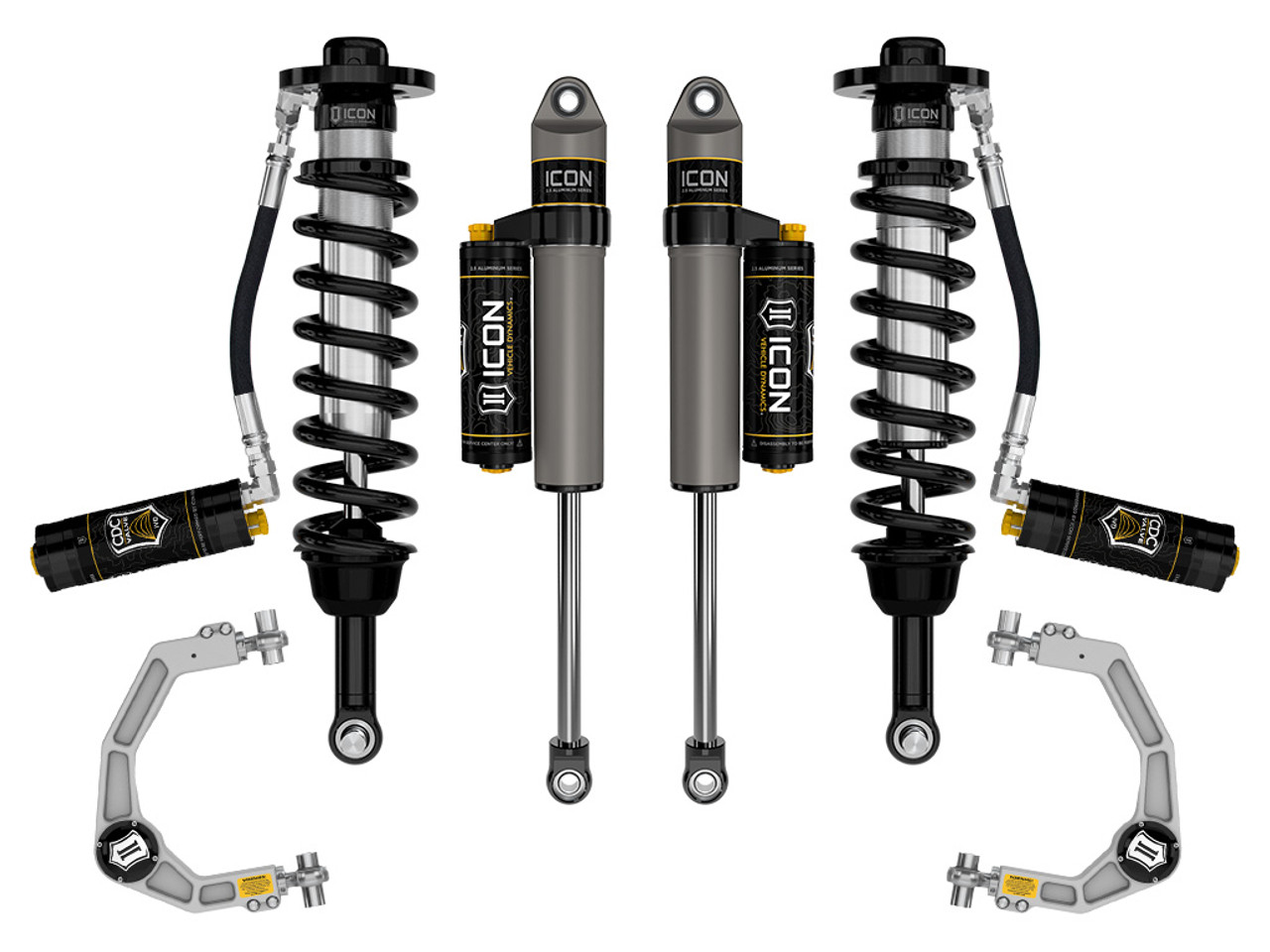 Icon Vehicle Dynamics | Stage 4 Suspension System, Billet, CDCV, 2.5-3" Lift | (21-24) F-150 Tremor | K93164 Icon Vehicle Dynamics | Stage 4 Suspension System, Billet, CDCV, 2.5-3" Lift | (21-24) F-150 Tremor | K93164
