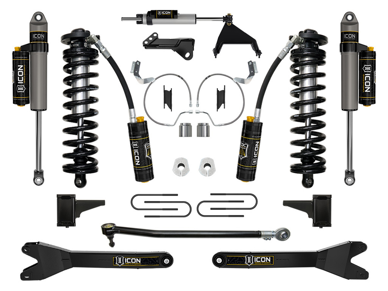 Icon Vehicle Dynamics | Stage 5 Coilover Conversion System w/ Radius Arms, 4-5.5" Lift | (23-23) Super Duty F-250/F-350, 4WD | K63175R
