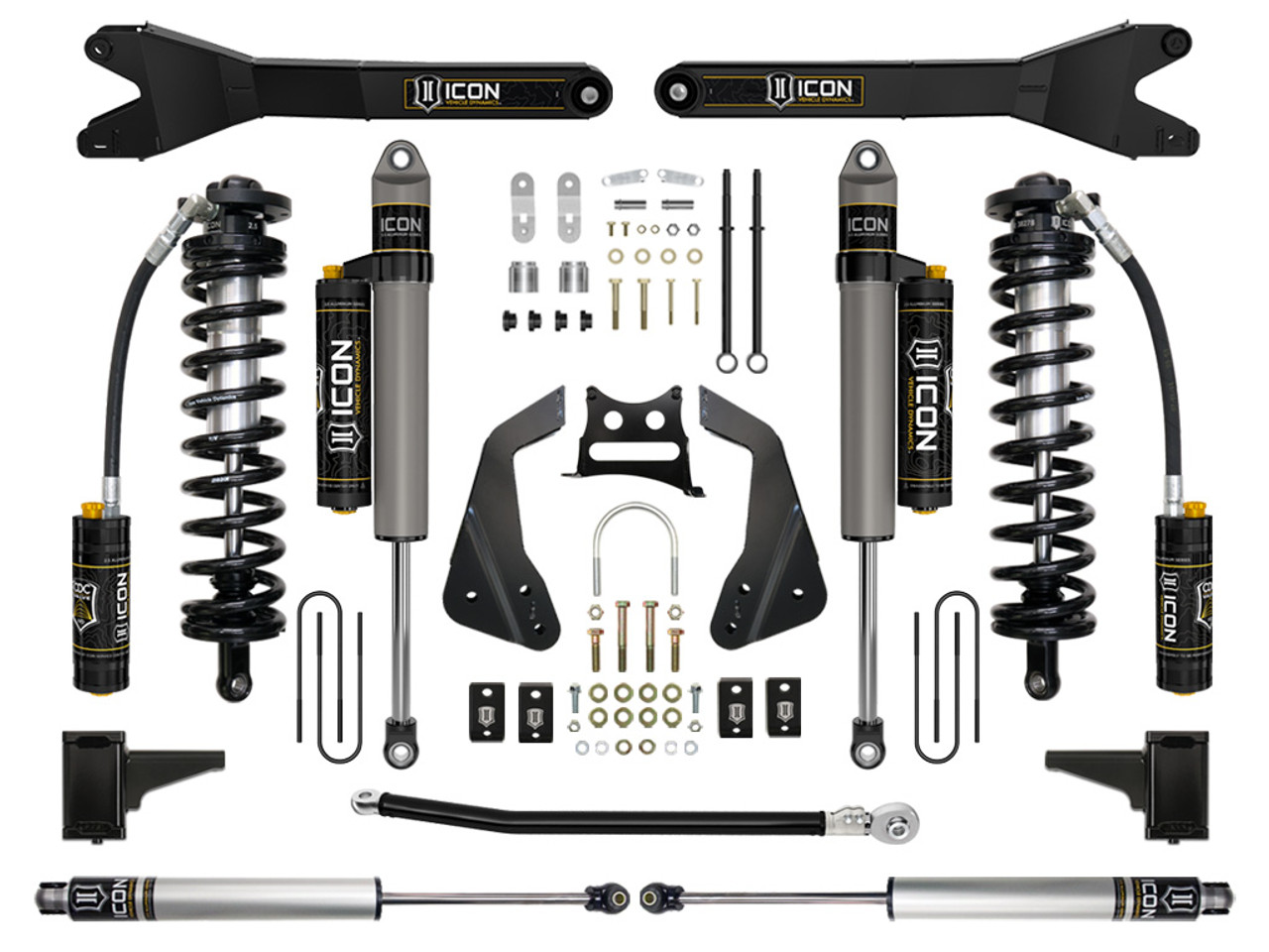 Icon Vehicle Dynamics | Stage 5 Coilover Conversion w/Radius Arm, 4-5.5" Lift | (05-07) Super Duty F-250/F-350 | K63115R