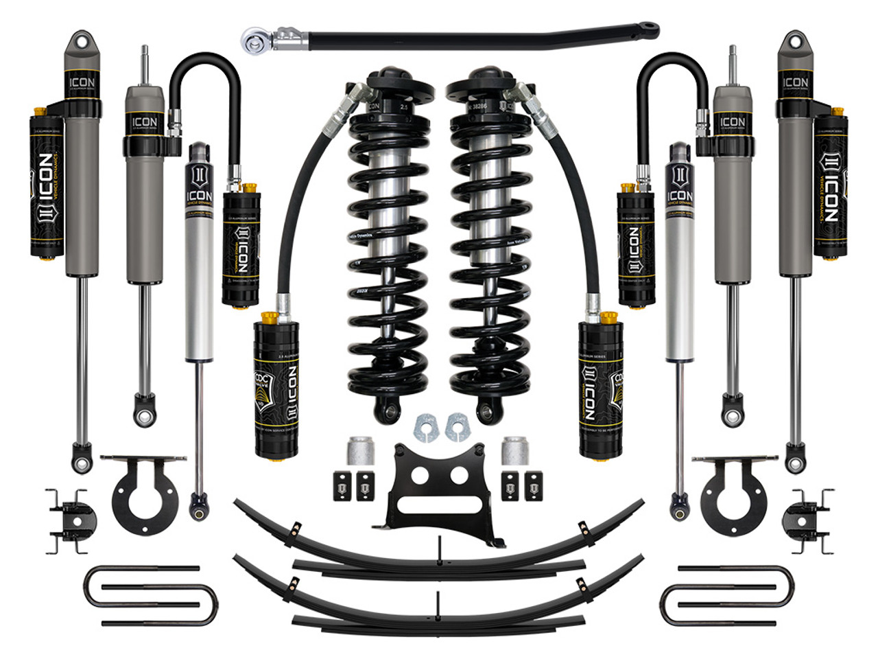 Icon Vehicle Dynamics | Stage 5 Coilover System w/ Leaf Springs, 2.5-3" Lift | (11-16) Super Duty F-250/F-350 | K63195