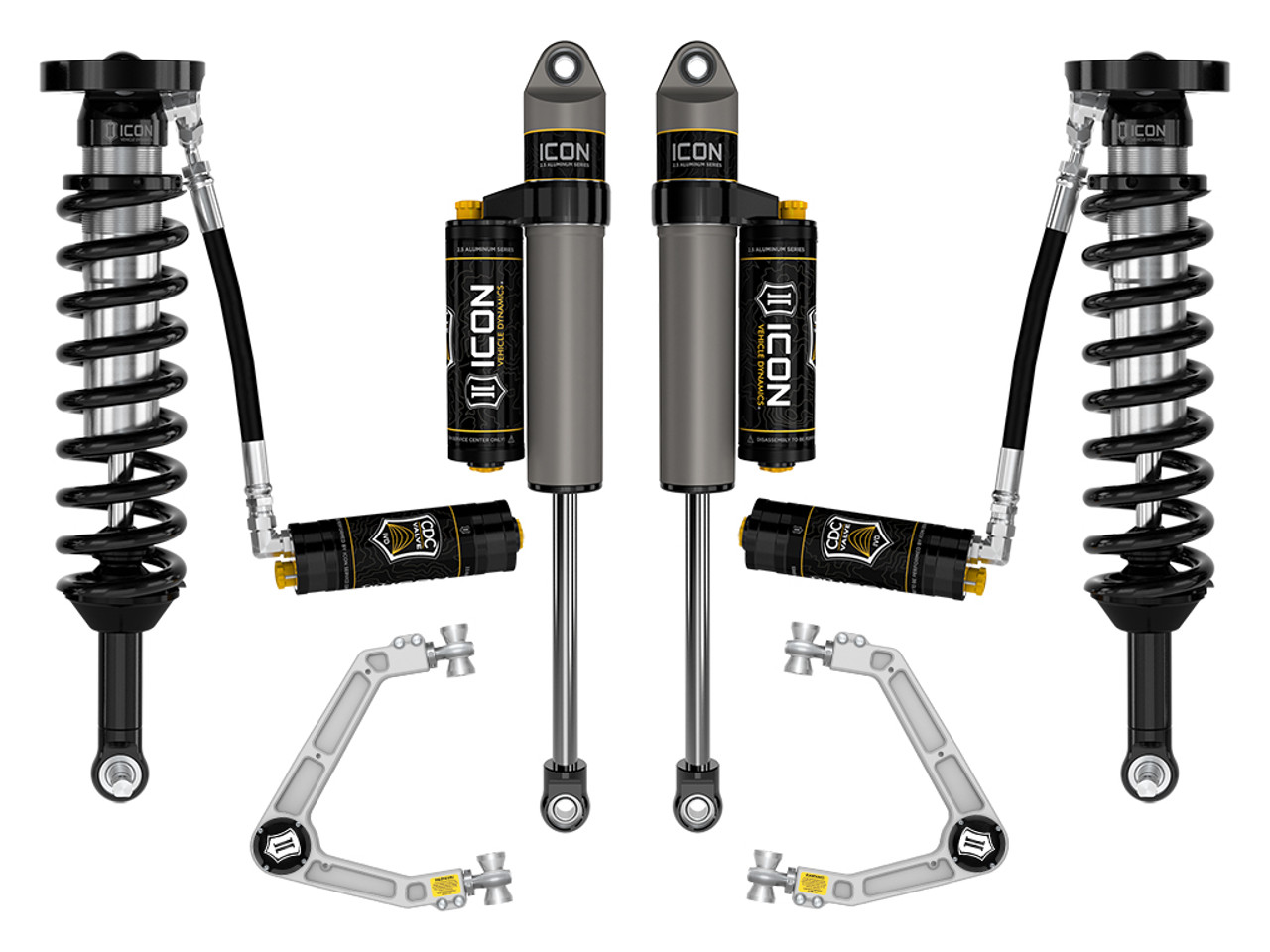 Icon Vehicle Dynamics | Stage 5 Suspension System w/ Billet Upper Control Arms, 1.75-2.5" Lift | (23-24) Canyon, AT4, Denali, & Elevation Trail Boss | K73085