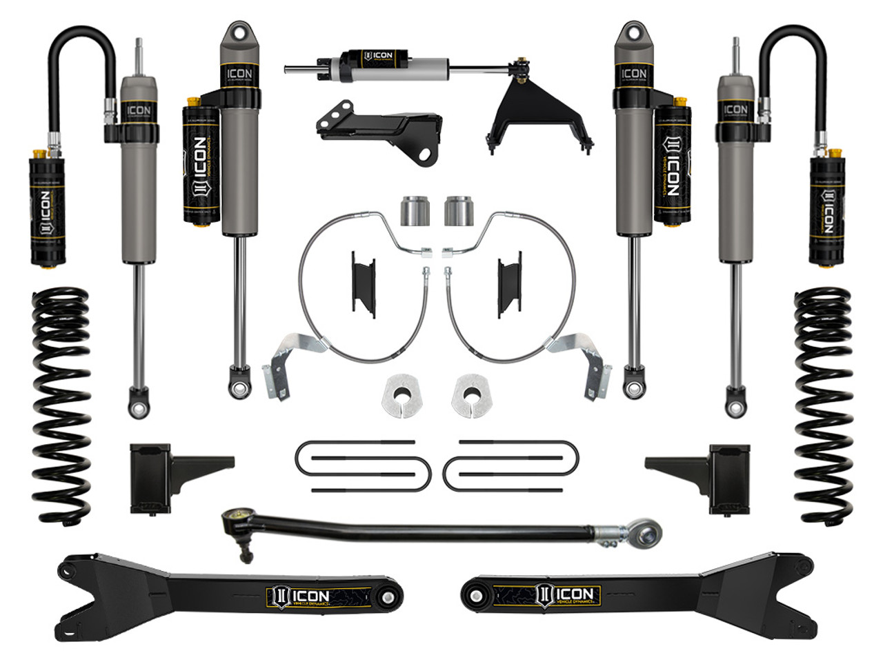Icon Vehicle Dynamics | Stage 5 Suspension System w/ Radius Arms, 4.5" Lift | (23-23) Super Duty F-250/F-350, 4WD, Gas | K64535R