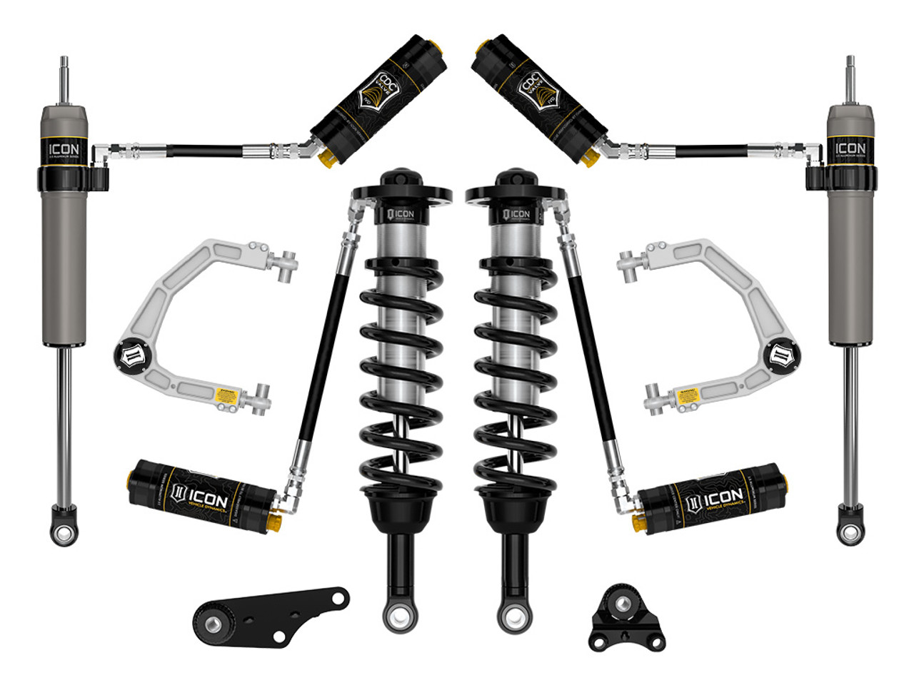 Icon Vehicle Dynamics | Stage 5 Suspension System, Billet UCA, 1.25-3" Lift | (24-24) Tacoma | K53295