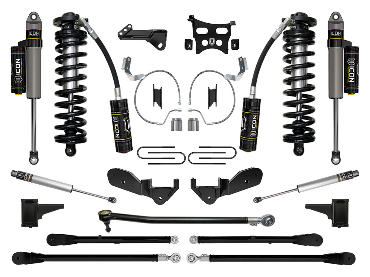 Icon Vehicle Dynamics | Stage 6 Coilover Conversion System, 4-5.5" Lift | (23-23) Super Duty F-250/F-350, 4WD | K63176
