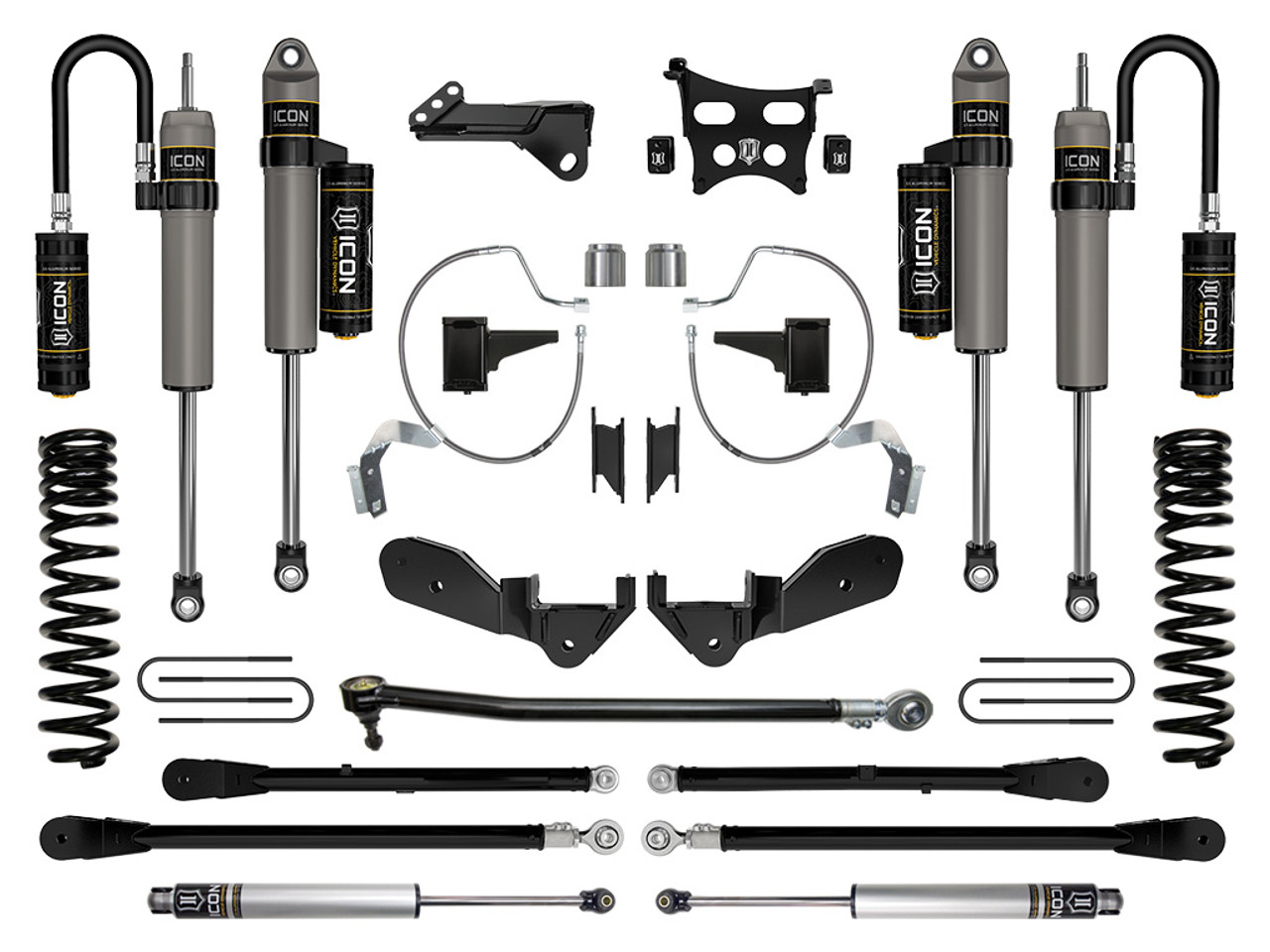 Icon Vehicle Dynamics | Stage 6 Suspension System, 4.5" Lift | (23-23) Super Duty F-250/F-350, 4WD, Gas | K64536