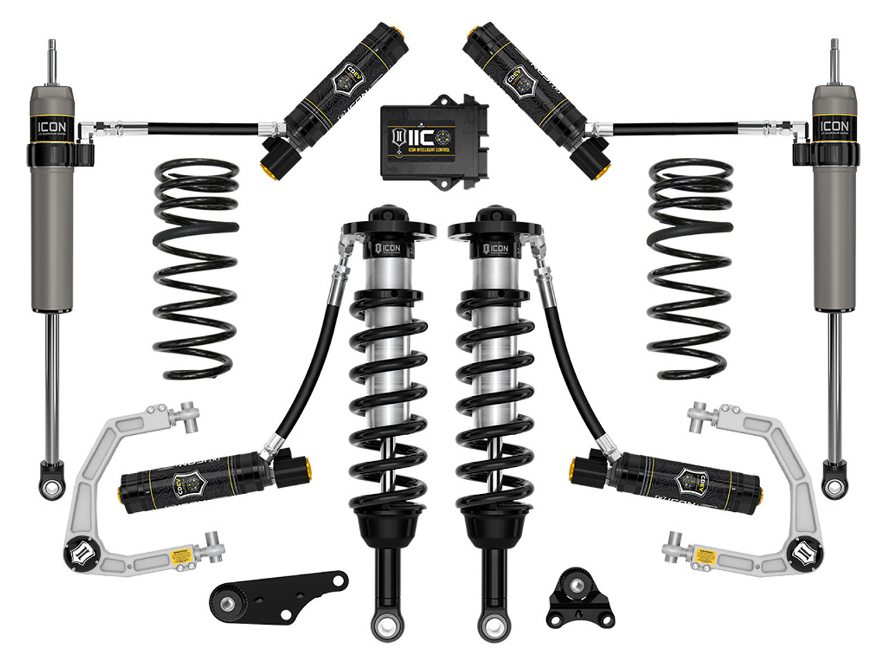 Icon Vehicle Dynamics | Stage 6 Suspension System, Billet UCA w/ Triple Rate Rear Springs, 1.25-3" Lift | (24-24) Tacoma | K53296S