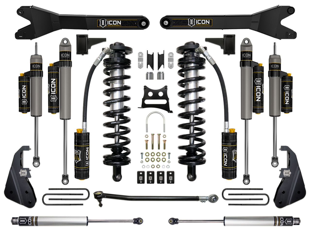 Icon Vehicle Dynamics | Stage 6 Suspension System, w/Radius Arm, 4-5.5" Lift | (17-22) Super Duty F-250/F-350 | K63156R