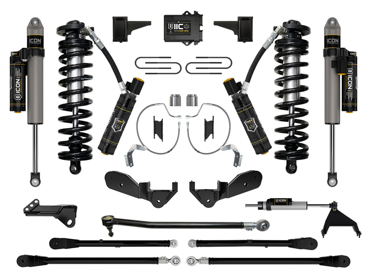 Icon Vehicle Dynamics | Stage 8 Coilover Conversion System, 4-5.5" Lift | (23-23) Super Duty F-250/F-350, 4WD | K63178