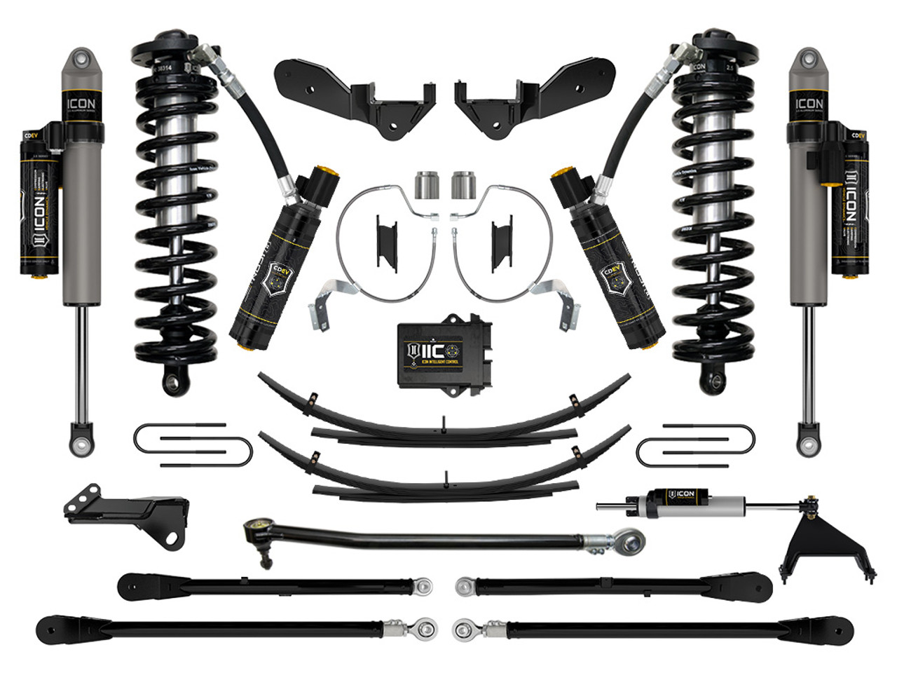 Icon Vehicle Dynamics | Stage 8 Coilover Conversion System w/ Expansion Packs, 4-5.5" Lift | (23-23) Super Duty F-250/F-350, 4WD | K63178L