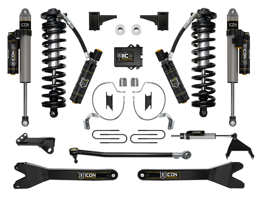 Icon Vehicle Dynamics | Stage 8 Coilover Conversion System w/ Radius Arms, 4-5.5" Lift | (23-23) Super Duty F-250/F-350, 4WD | K63178R