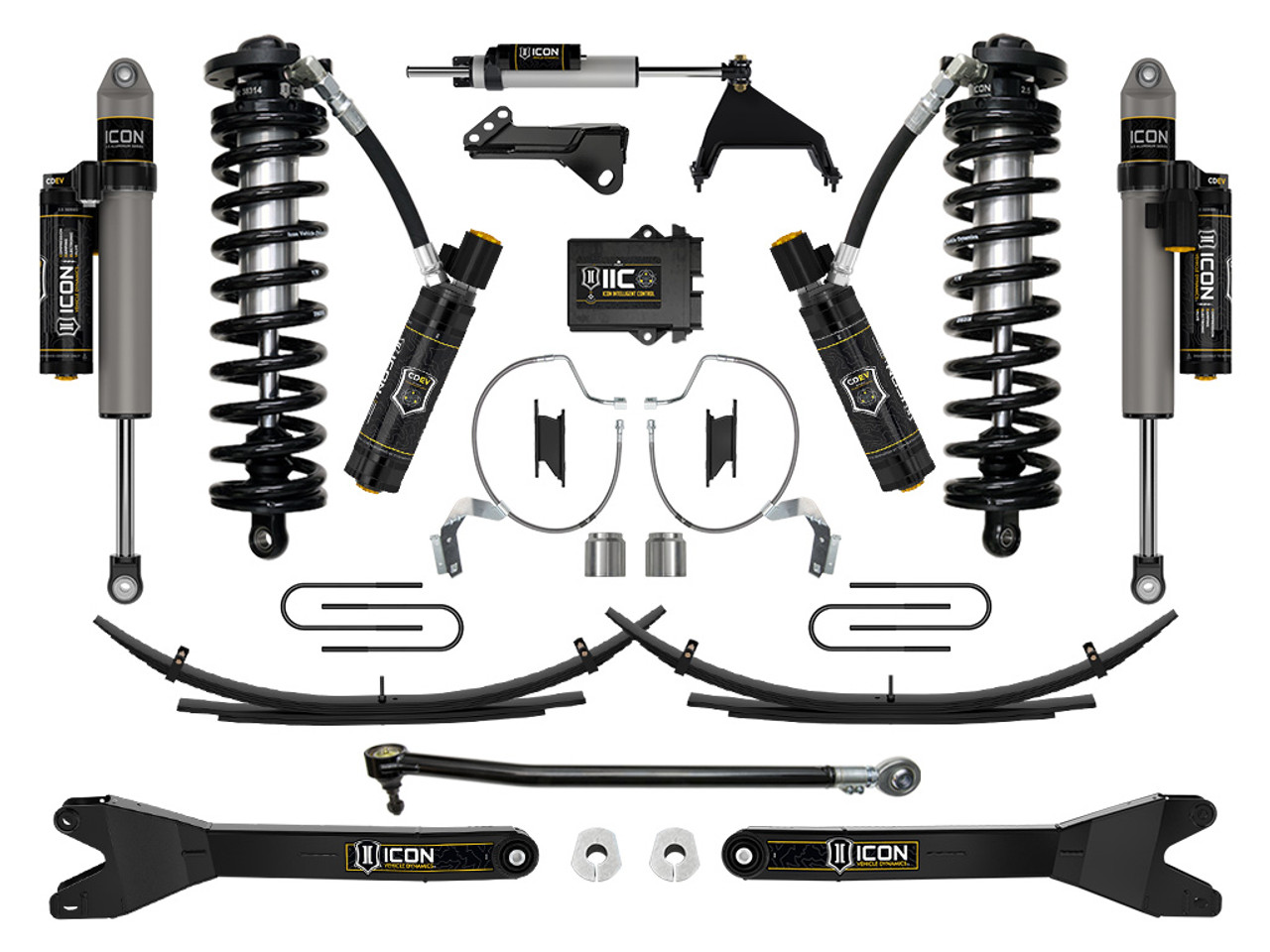 Icon Vehicle Dynamics | Stage 8 Coilover Conversion System w/ Radius Arms & Expansion Packs, 4-5.5" Lift | (23-23) Super Duty F-250/F-350, 4WD | K63178RL