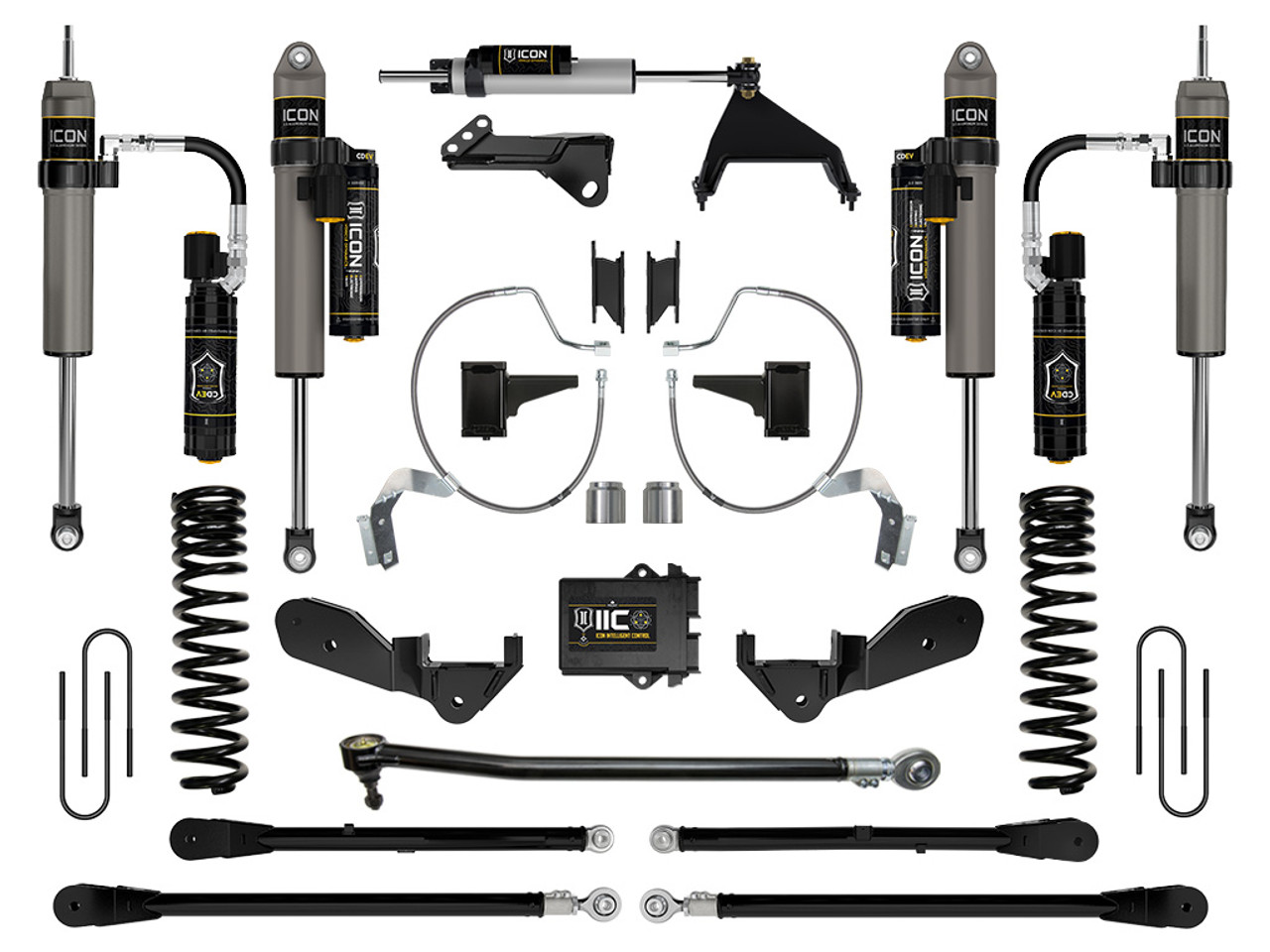 Icon Vehicle Dynamics | Stage 8 Suspension System, 4.5" Lift | (23-23) Super Duty F-250/F-350, 4WD, Gas | K64538