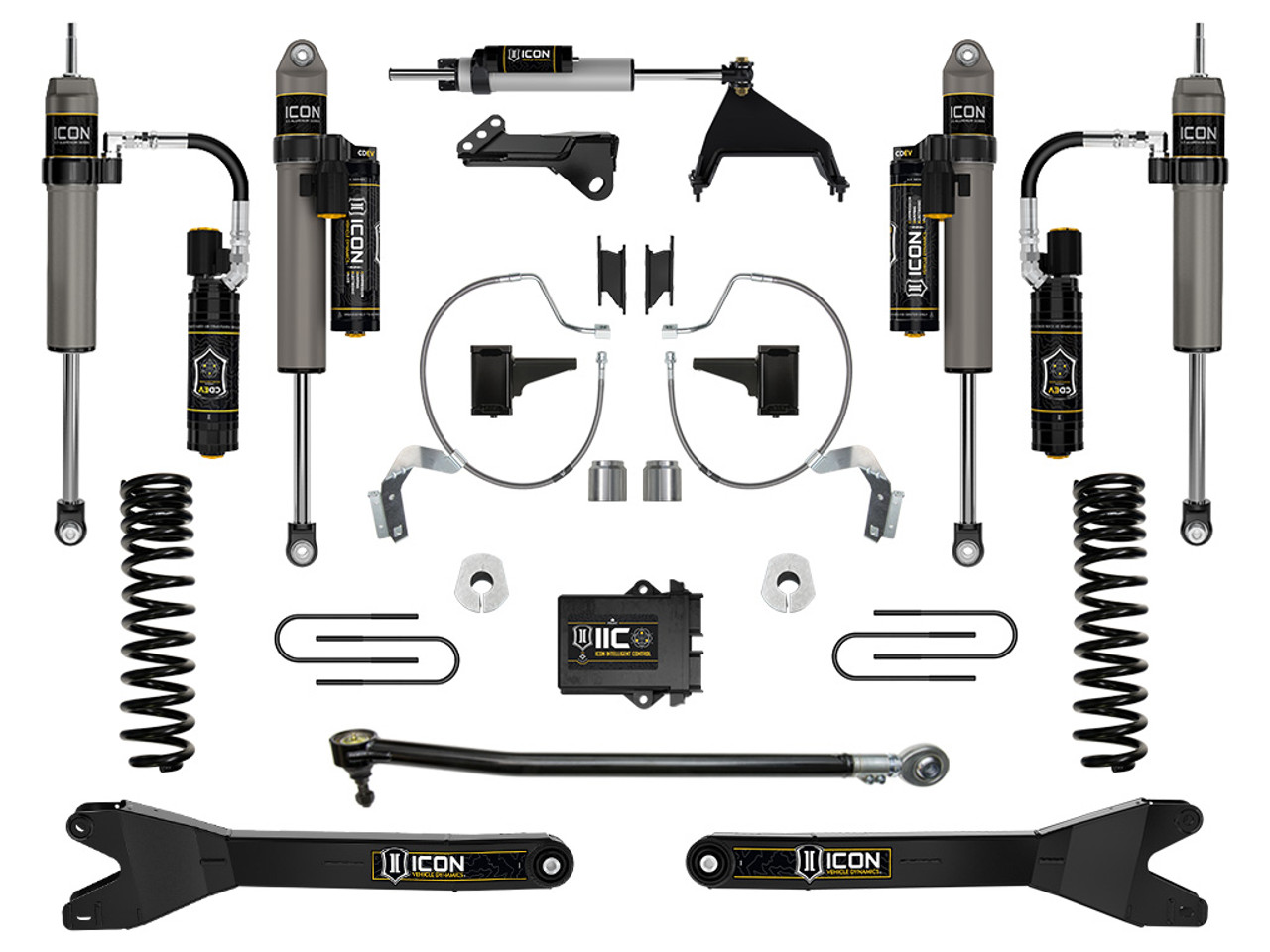 Icon Vehicle Dynamics | Stage 8 Suspension System w/ Radius Arms, 4.5" Lift | (23-23) Super Duty F-250/F-350, 4WD, Gas | K64538R