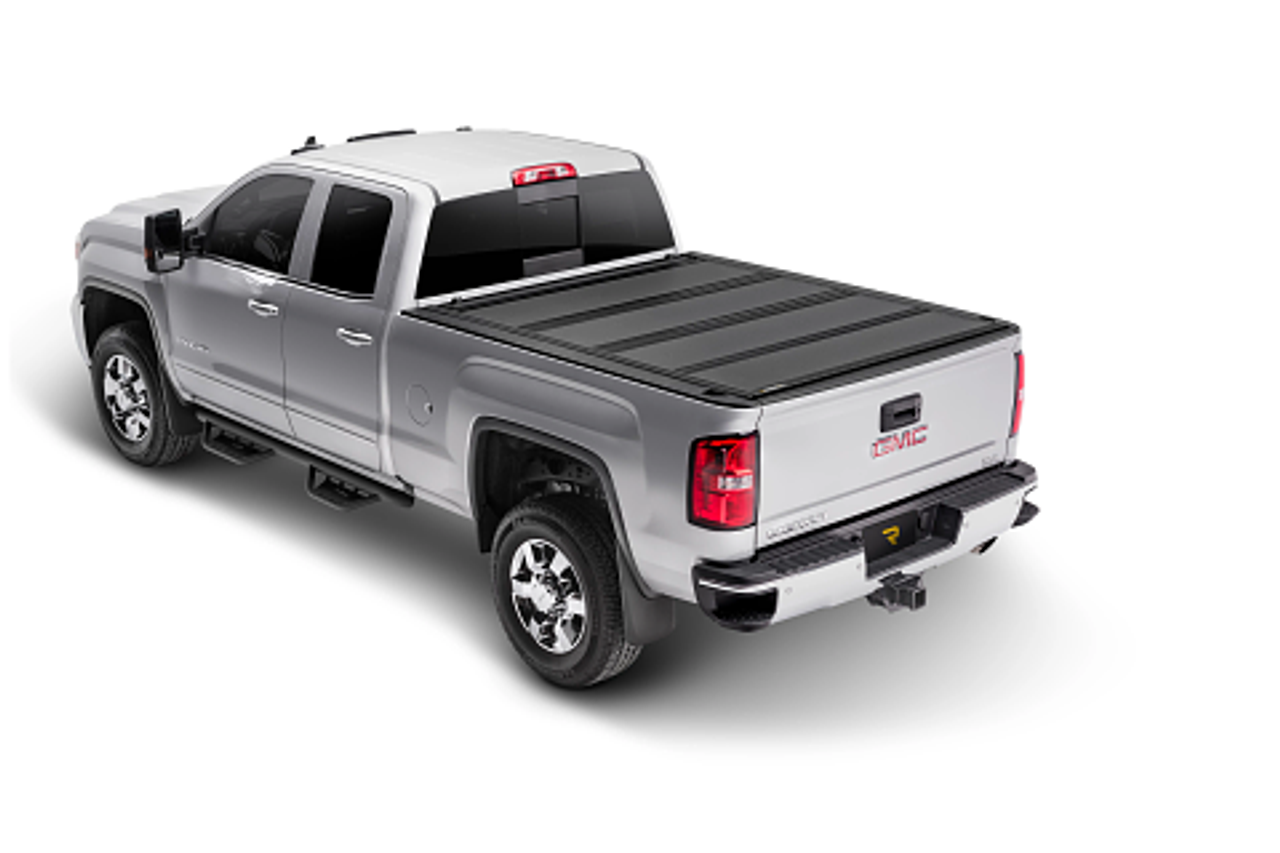 BAK Industries MX4 Hard Folding Truck Bed Cover | (14-18) Silverado/Sierra 1500, (15-19) Silverado/Sierra 2500/3500, 8' Bed | 448122
