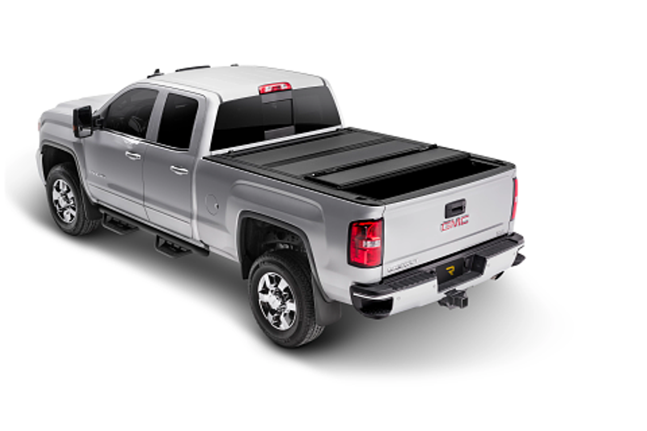 BAK Industries MX4 Hard Folding Truck Bed Cover | (14-18) Silverado/Sierra 1500, (15-19) Silverado/Sierra 2500/3500, 8' Bed | 448122