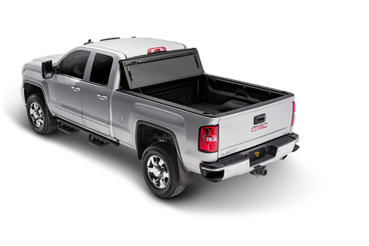 BAK Industries MX4 Hard Folding Truck Bed Cover | (14-18) Silverado/Sierra 1500, (15-19) Silverado/Sierra 2500/3500, 8' Bed | 448122