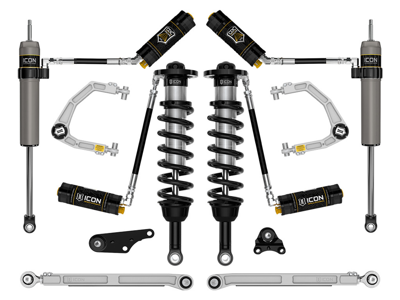 Icon Vehicle Dynamics | Stage 8 Suspension System, Billet UCA, 1.25-3" Lift | (24-24) Tacoma | K53298