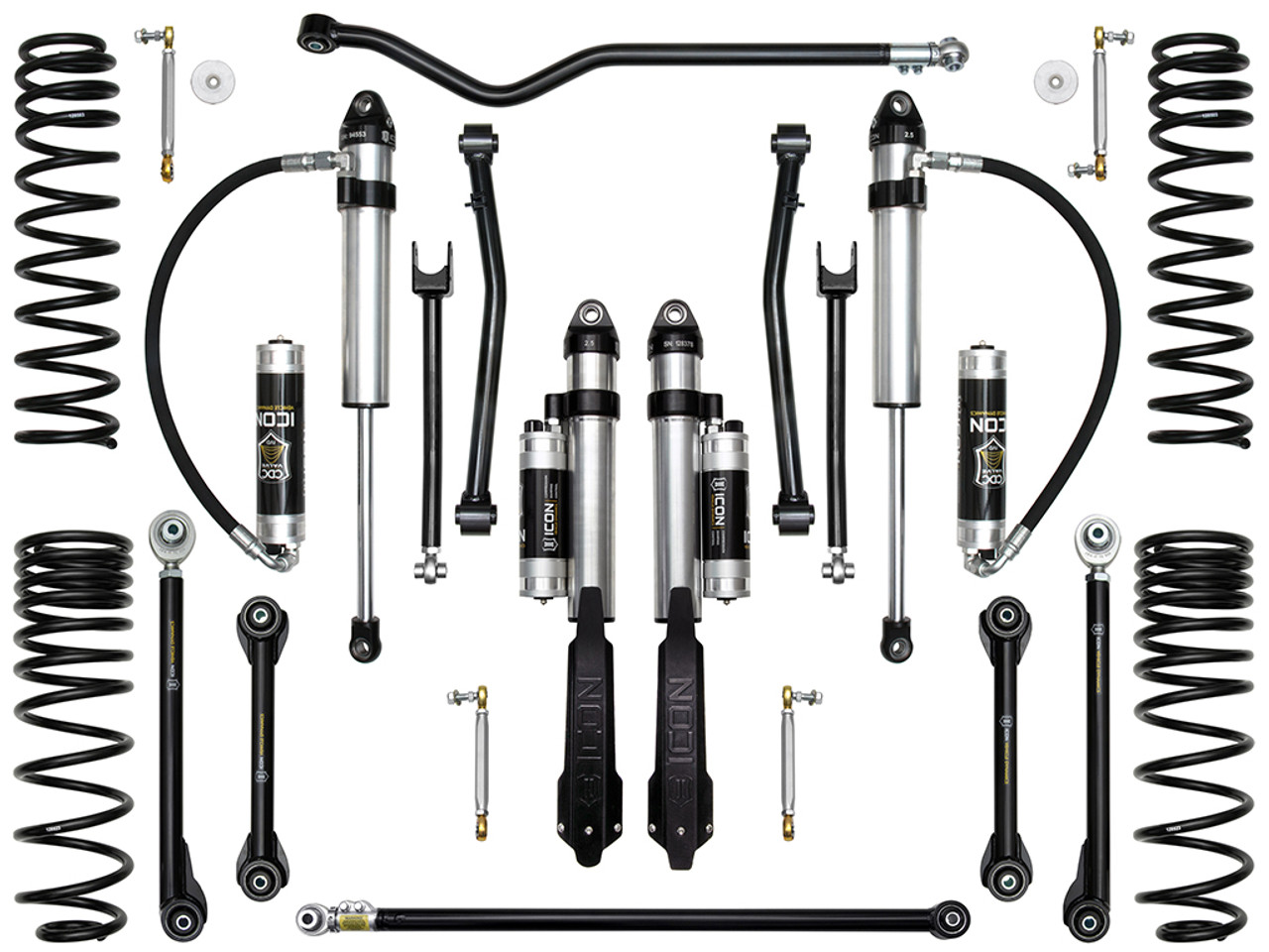 Icon Vehicle Dynamics | Stage 8 Suspension System, Tubular UCA, 2.5" Lift | (20-22) Gladiator | K22108T