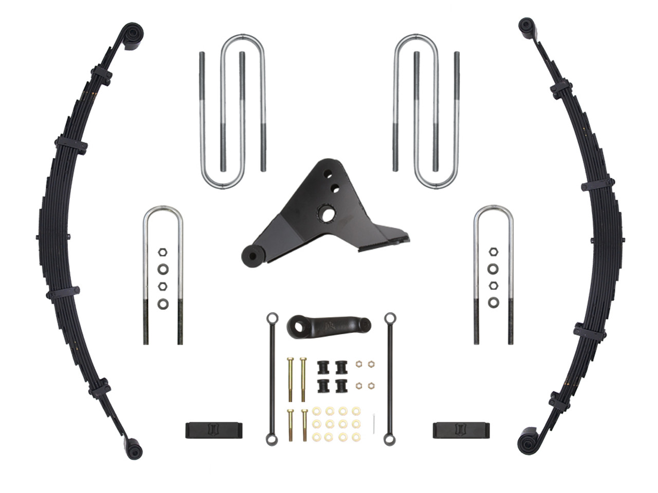 Icon Vehicle Dynamics | Suspension System, Leaf Spring & Block, 4" Lift | (00-04) Super Duty F-250/F-350 | K34500-99