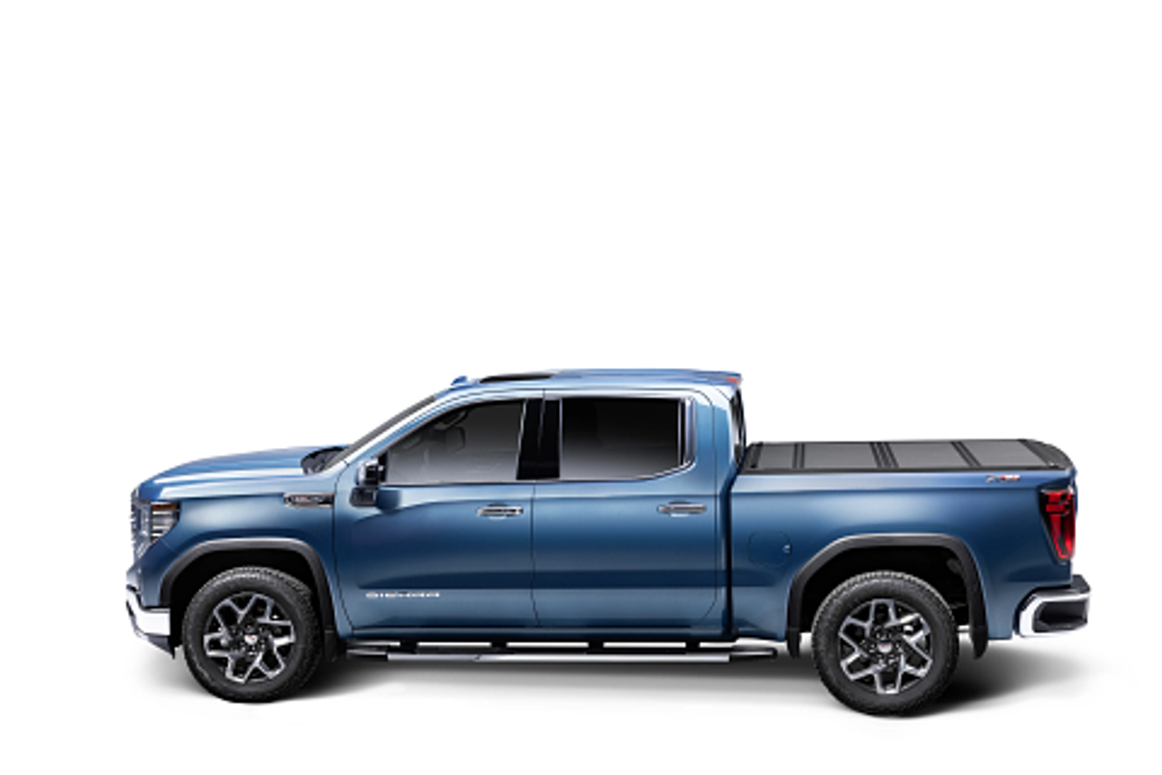 BAK Industries MX4 Hard Folding Truck Bed Cover | (19-23) Sierra 1500, 5' Bed Bed w/ CarbonPro Bed | 448135