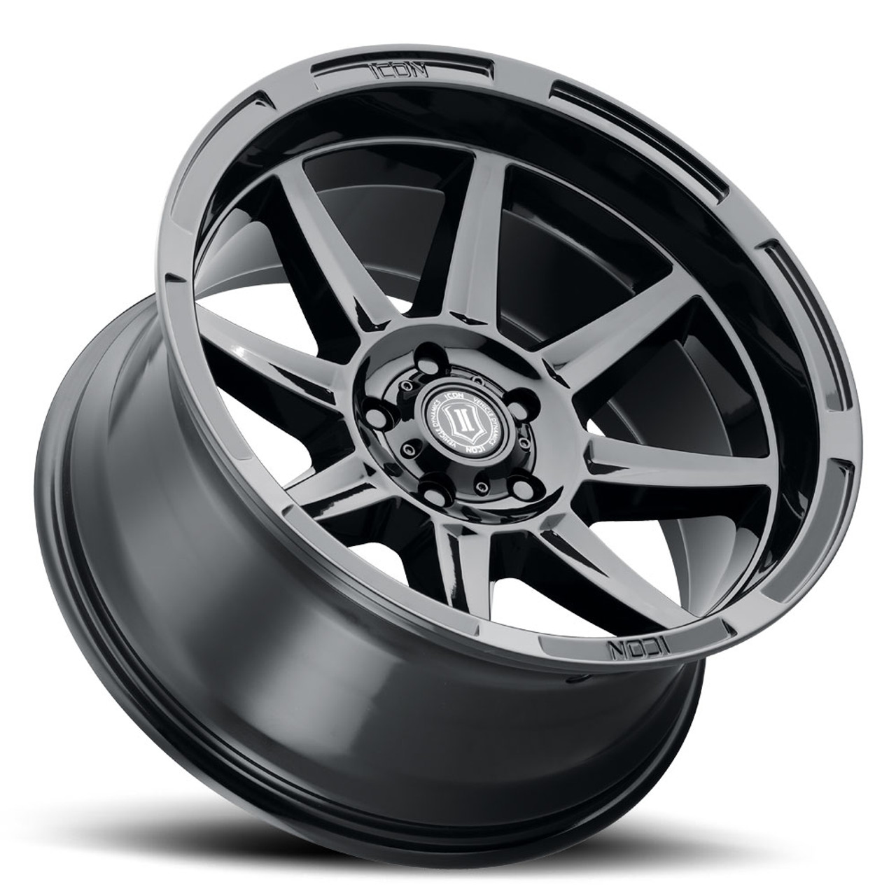 ICON Alloys Bandit, Gloss Black, 20 x 10 / 6 x 135, -24mm Offset, 4.5" BS ICON Alloys Bandit, Gloss Black, 20 x 10 / 6 x 135, -24mm Offset, 4.5" BS