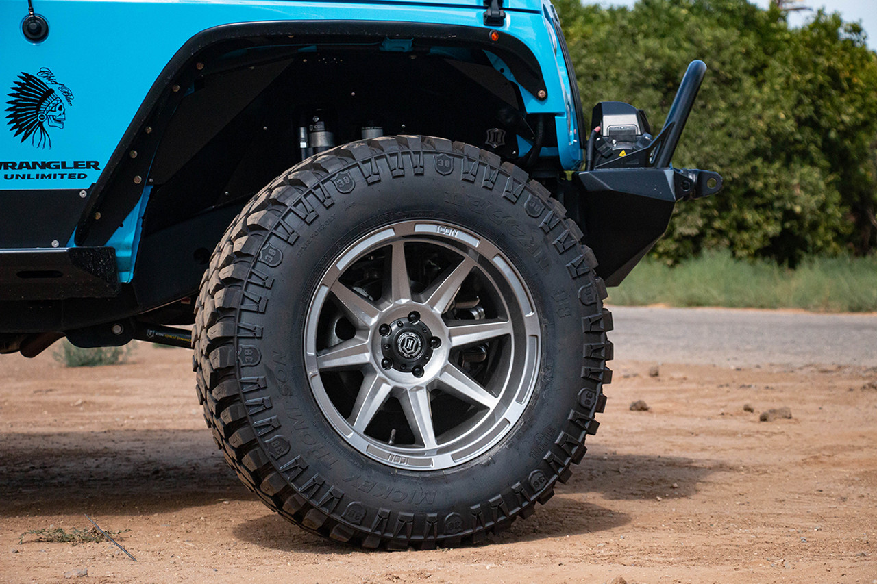 ICON Alloys Bandit, Gun Metal, 20 x 10 / 5 x 5, -24mm Offset, 4.5" BS ICON Alloys Bandit, Gun Metal, 20 x 10 / 5 x 5, -24mm Offset, 4.5" BS