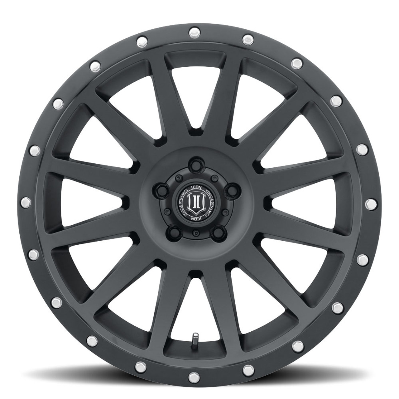 ICON Alloys Compression, Satin Black, 20 x 10 / 6 x 135, -19mm Offset, 4.75" BS