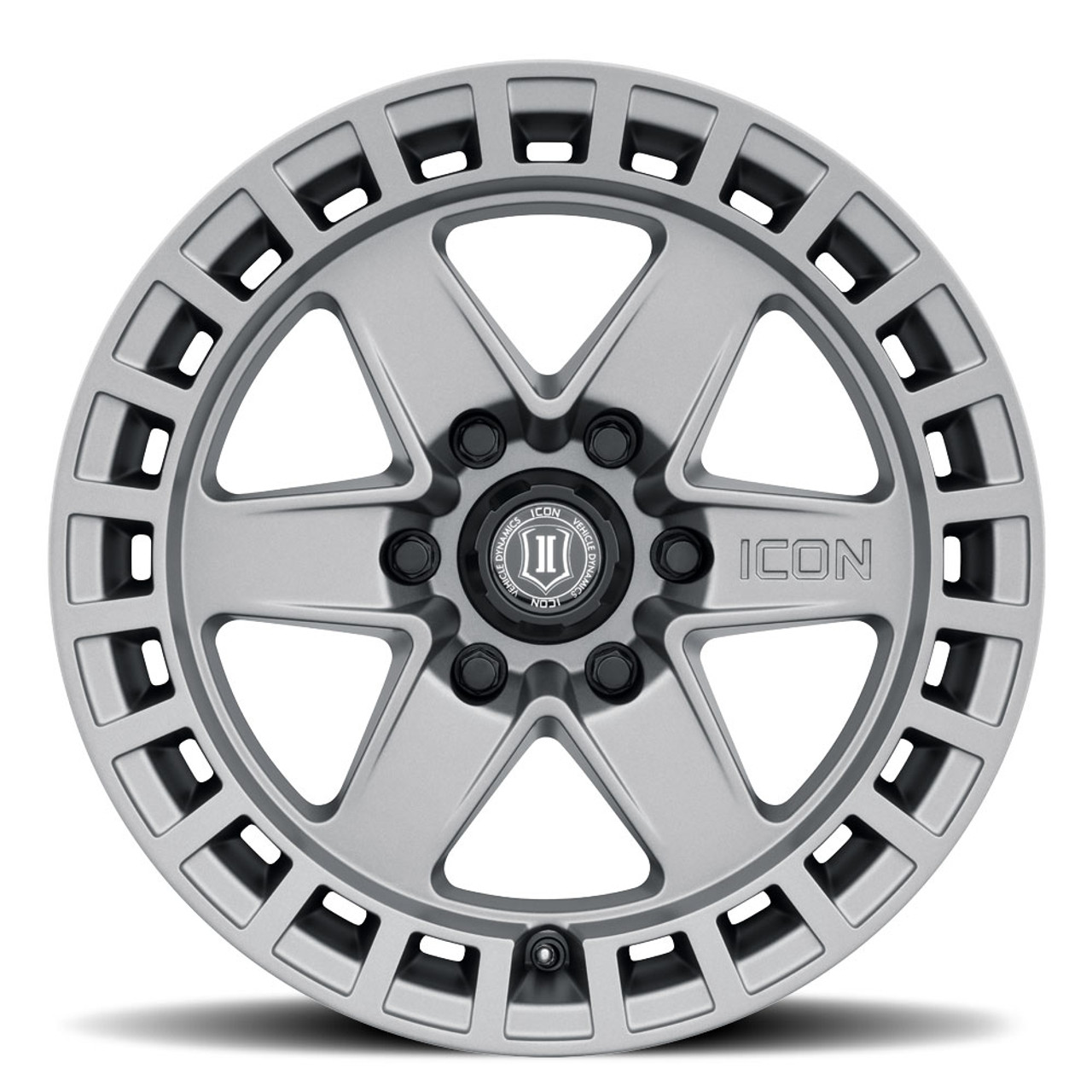 ICON Alloys Raider, Titanium, 17 x 8.5 / 6 x 120, 0mm Offset, 4.75" BS