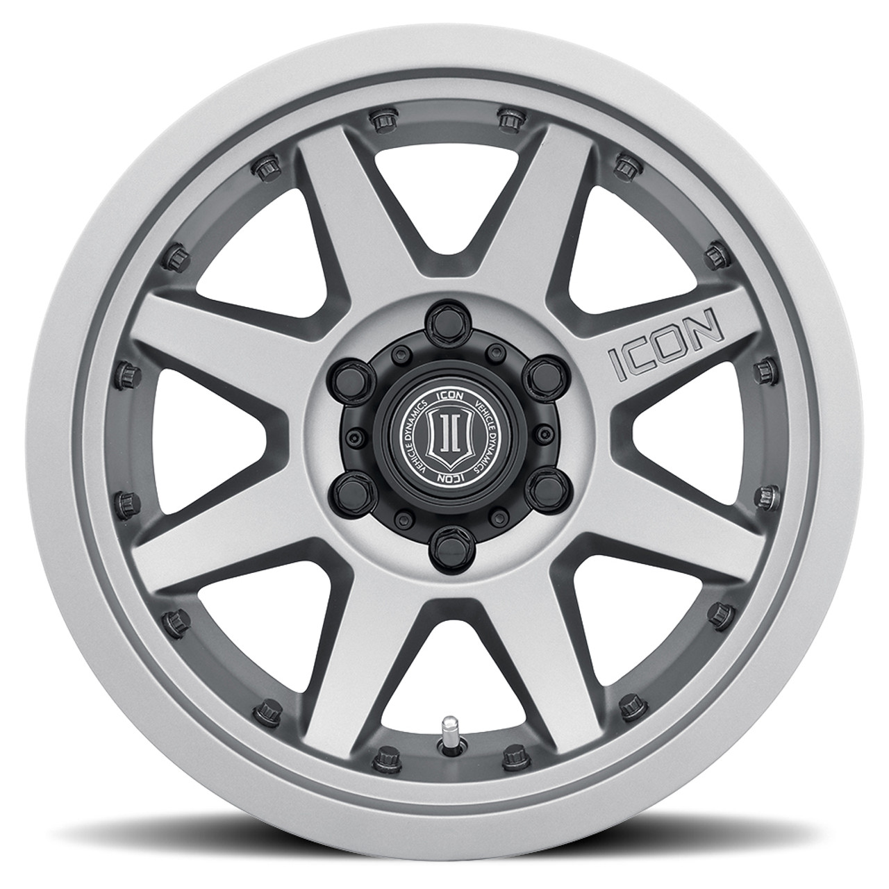 ICON Alloys Rebound Pro, Titanium, 17 x 8.5 / 5 x 5, -6mm Offset, 4.5" BS