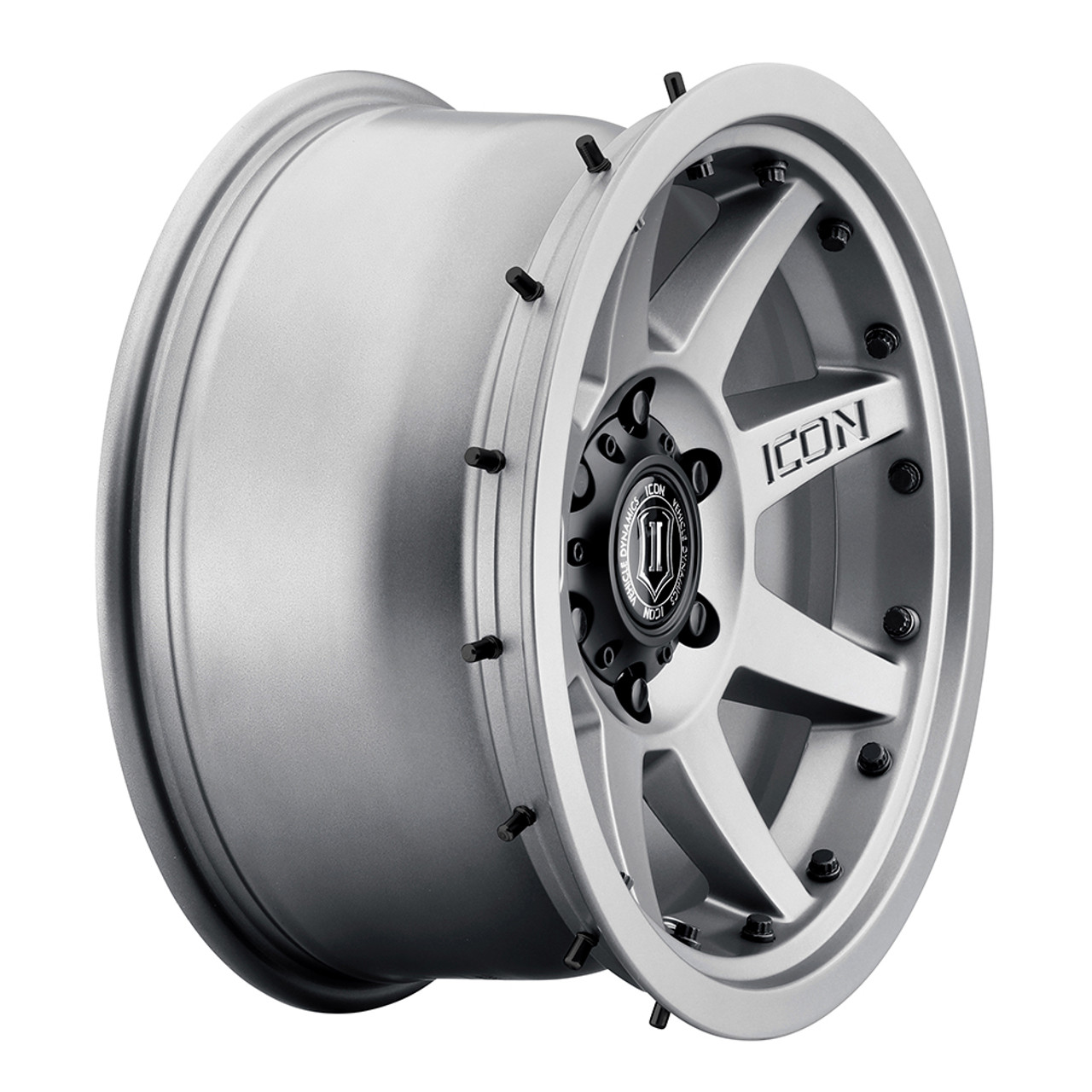 ICON Alloys Rebound Pro, Titanium, 17 x 8.5 / 5 x 5, -6mm Offset, 4.5" BS