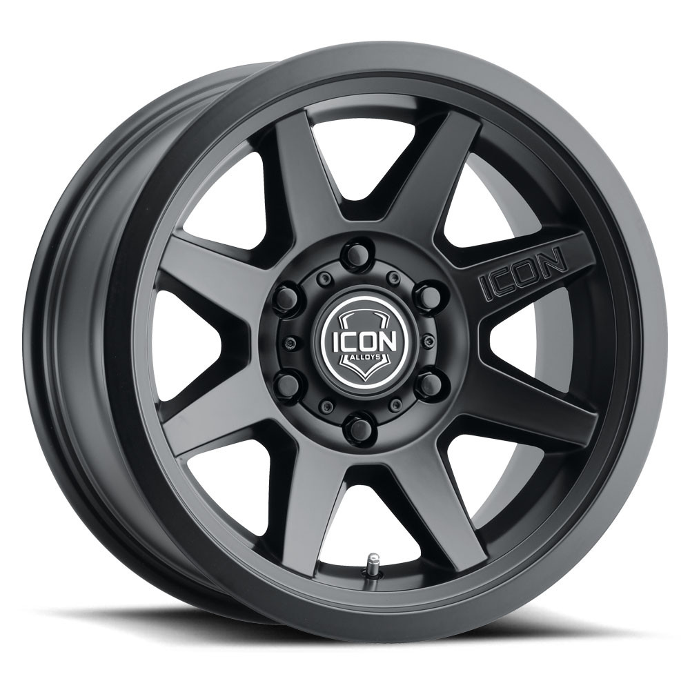 ICON Alloys Rebound SLX, Satin Black, 17 x 8.5 / 5 x 5, -6mm Offset, 4.5" BS