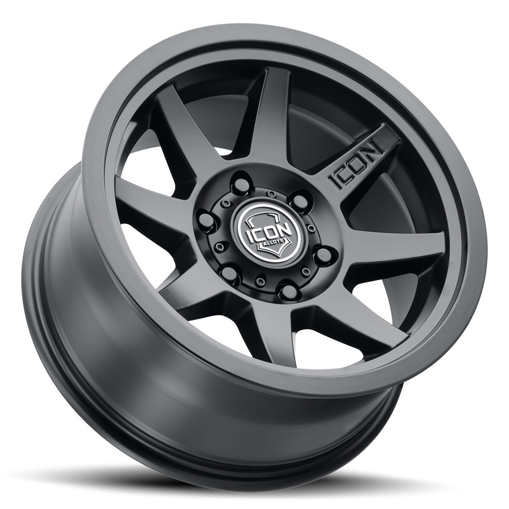 ICON Alloys Rebound SLX, Satin Black, 17 x 8.5 / 5 x 5, -6mm Offset, 4.5" BS