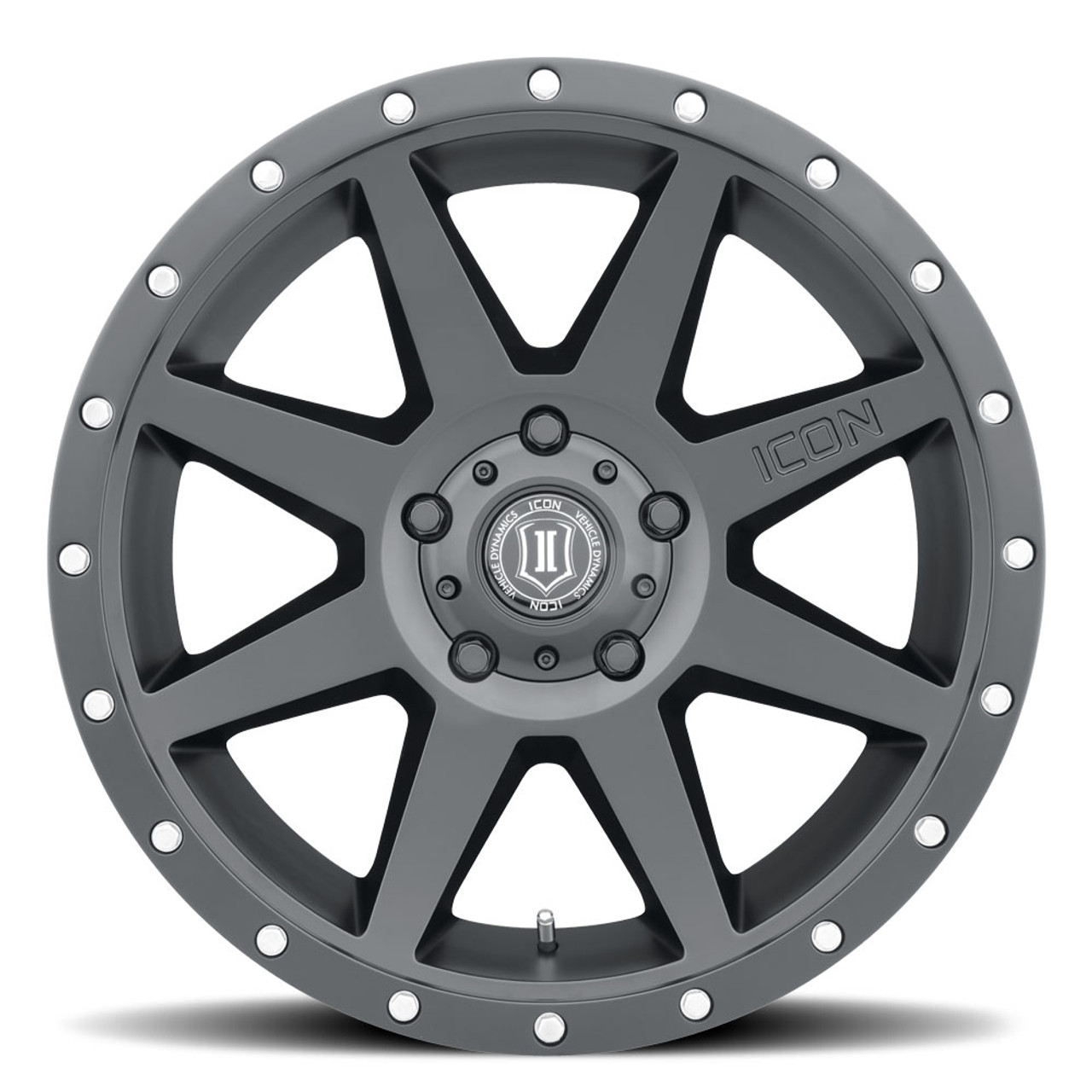 ICON Alloys Rebound, Satin Black, 20 x 9 / 6 x 135, 16mm Offset, 5.625" BS
