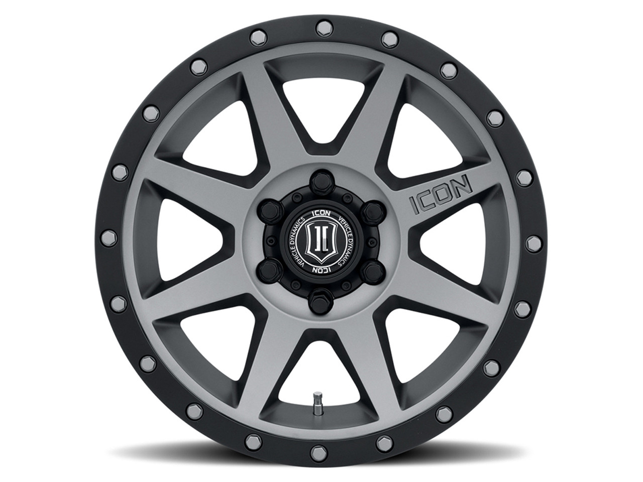 ICON Alloys Rebound, Titanium, 18 x 9 / 6 x 5.5, 25mm Offset, 6" BS