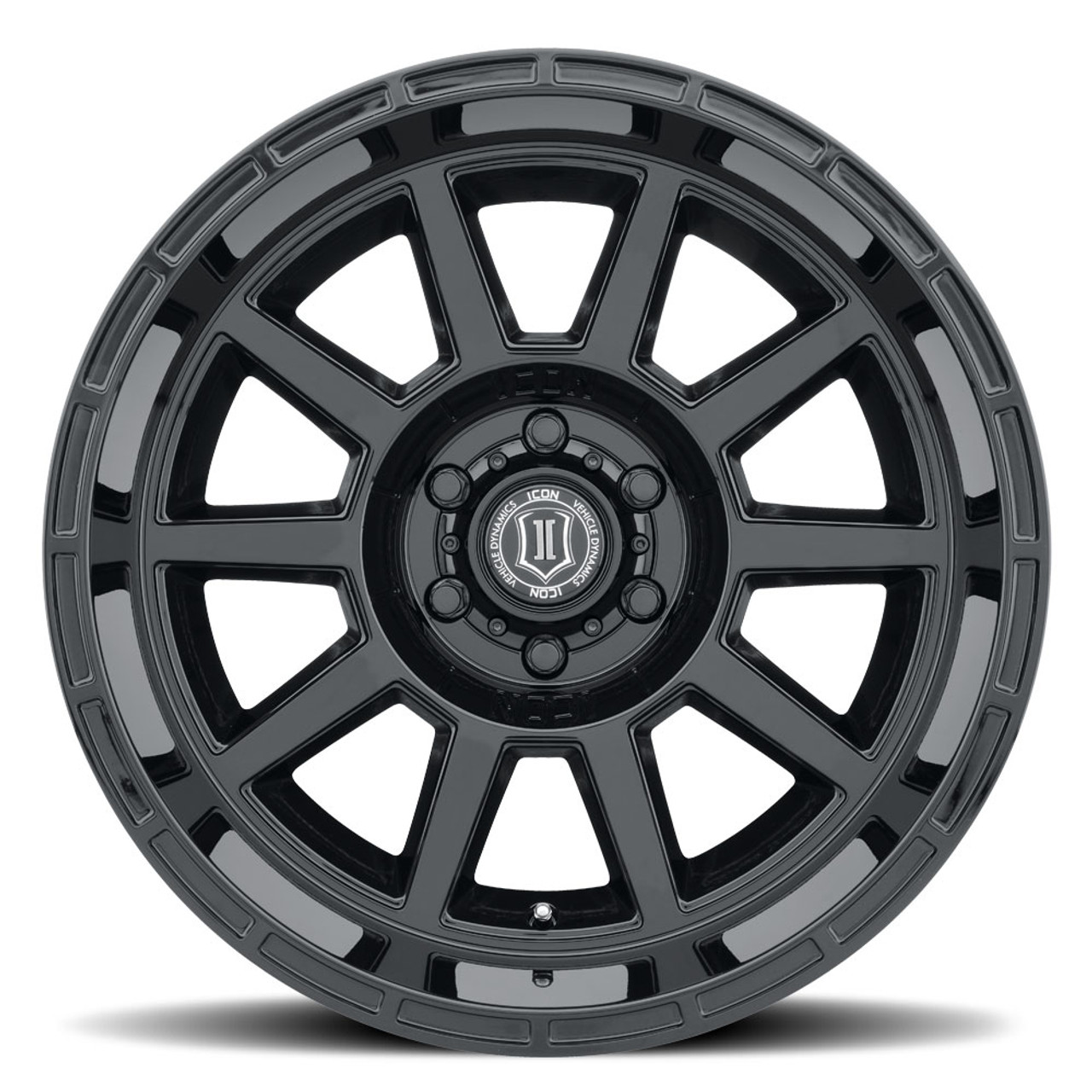 ICON Alloys Recoil, Gloss Black, 20 x 10 / 6 x 5.5, -24mm Offset, 4.5" BS