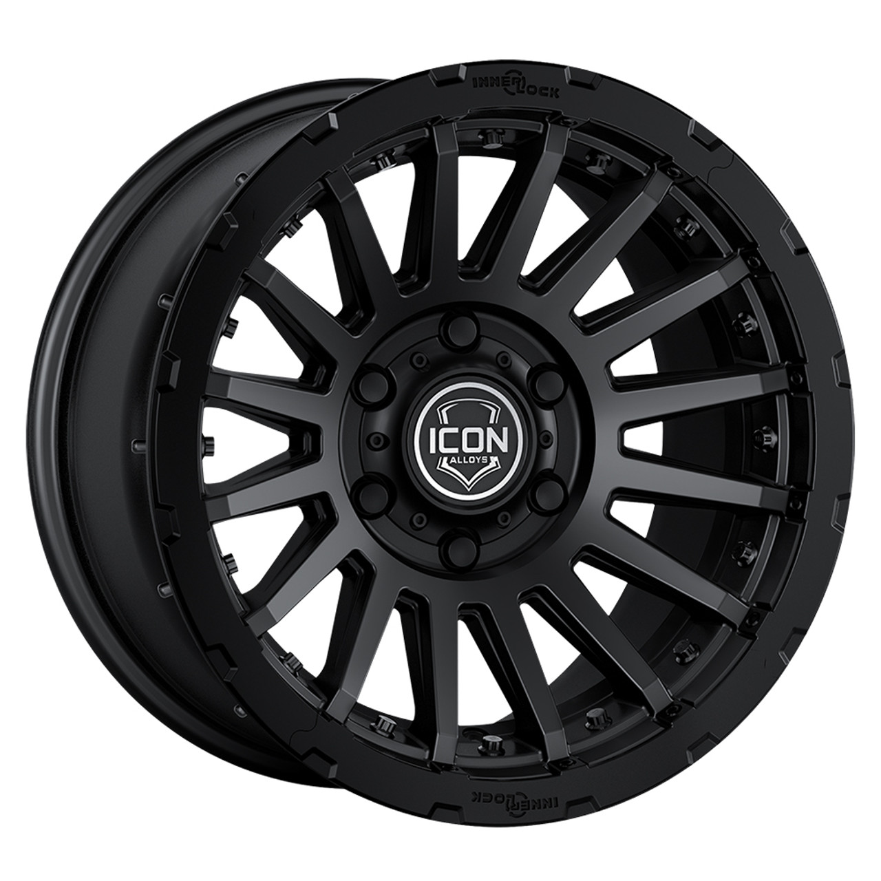 ICON Alloys Recon Pro, Satin Black, 17 x 8.5 / 6 x 135, 6mm Offset, 5" BS