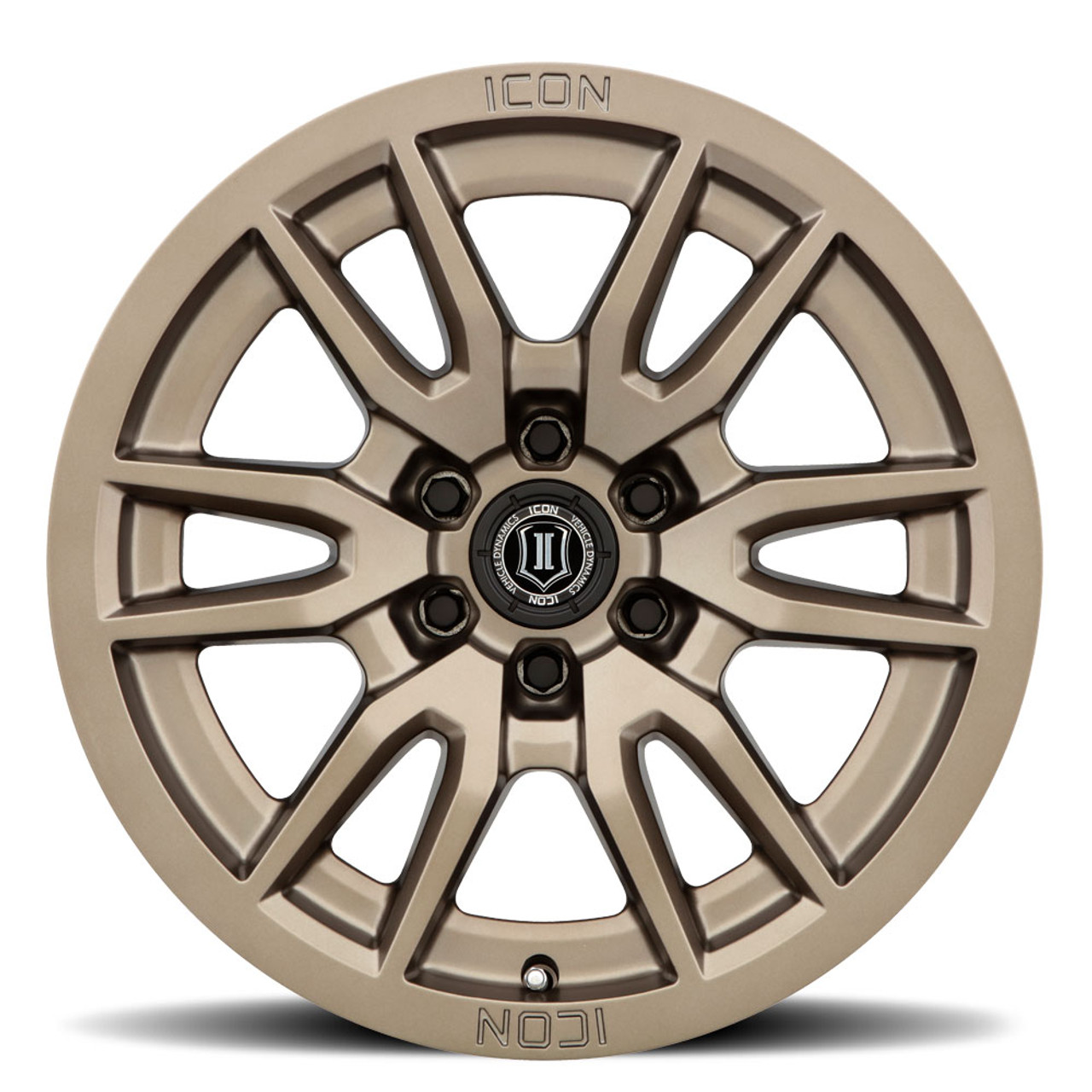 ICON Alloys Vector 6, Bronze, 17 x 8.5 / 6 x 5.5, 0mm Offset, 4.75" BS