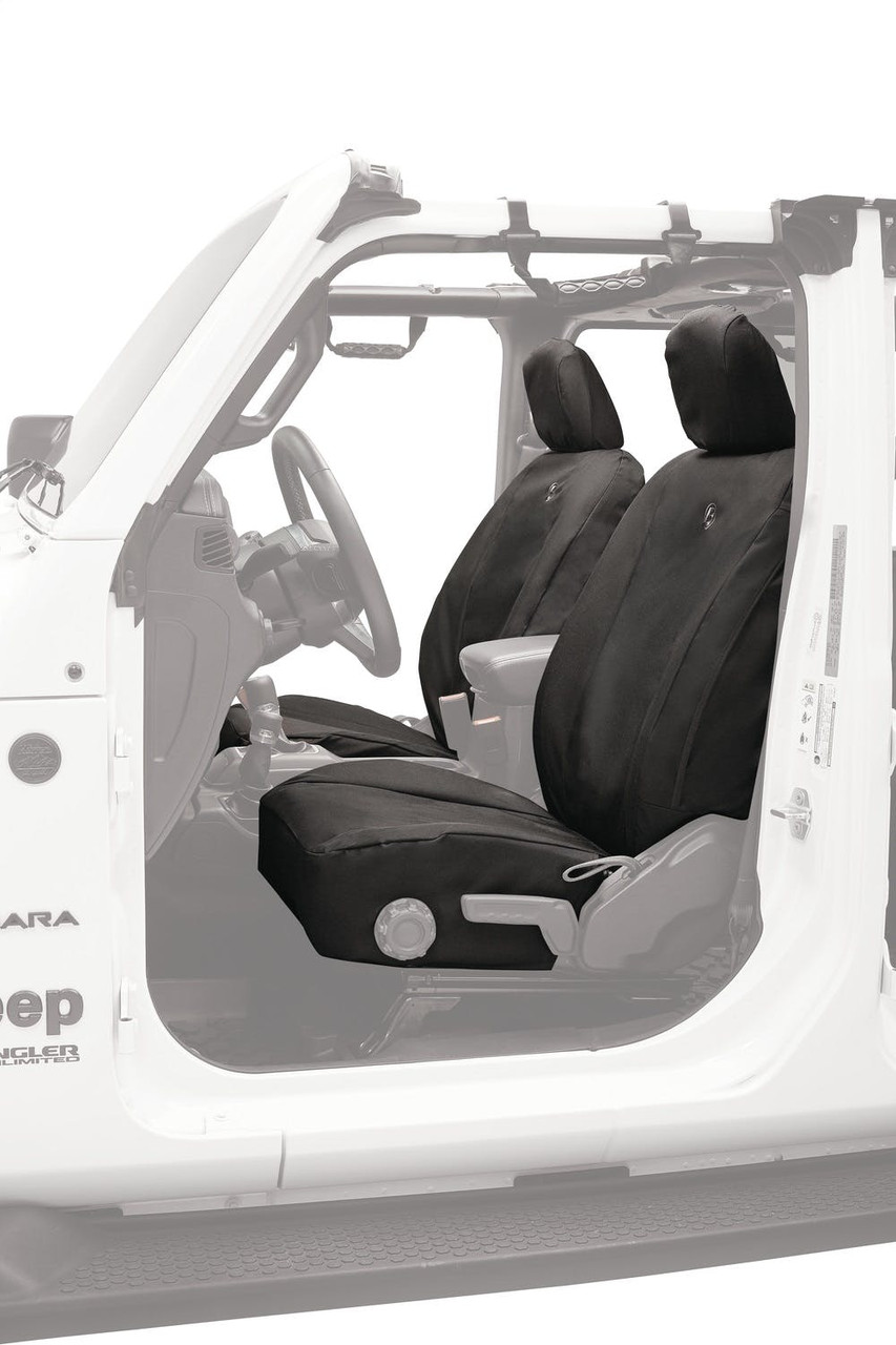 Seat Cover, Front, Black Diamond | (20-23) Gladiator JT, (18-23) Wrangler JL, 4 Door | 29290-35