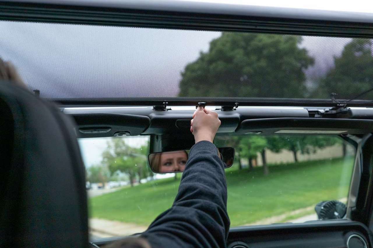 SunRider Sun Shade, Mesh | (07-18) Wrangler JK, For Hard Top | 52406-11