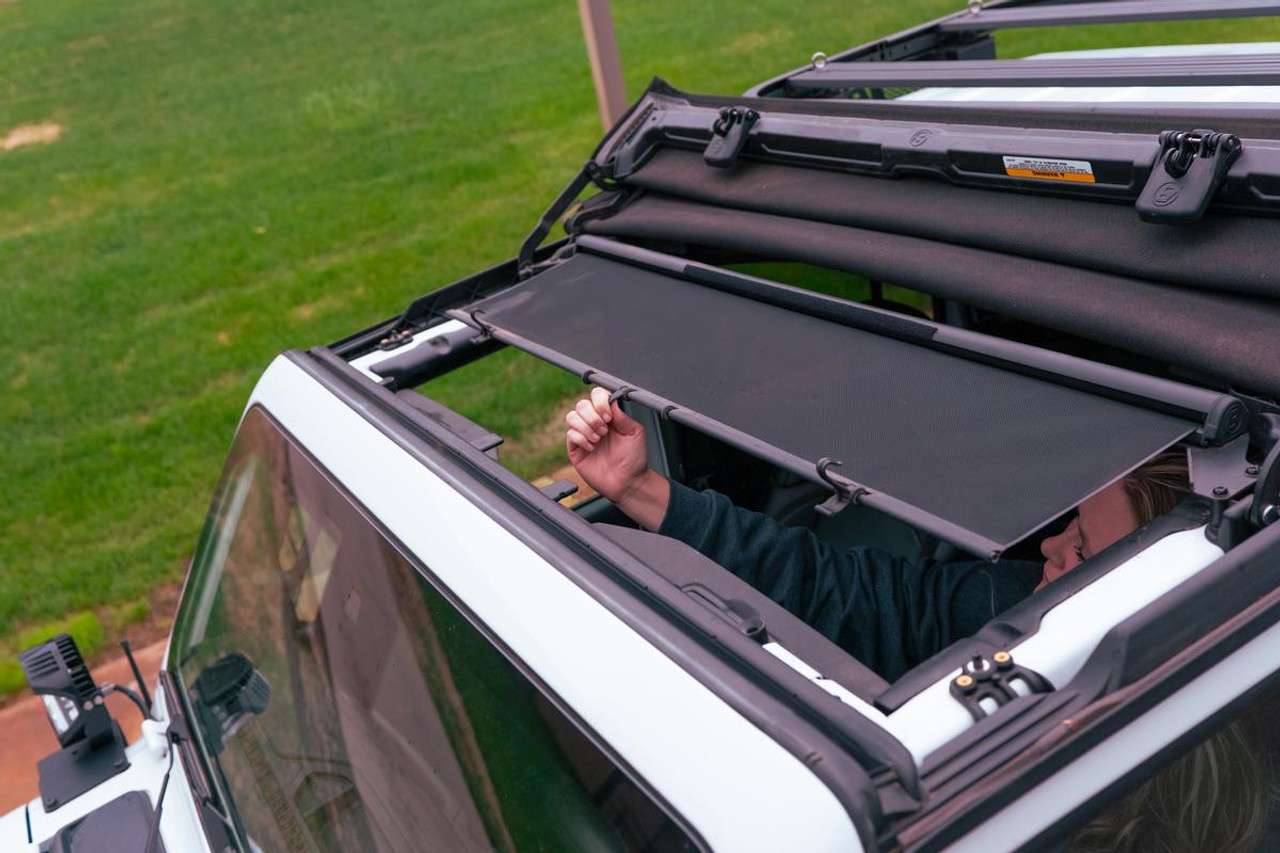 SunRider Sun Shade, Mesh | (07-18) Wrangler JK, For Hard Top | 52406-11